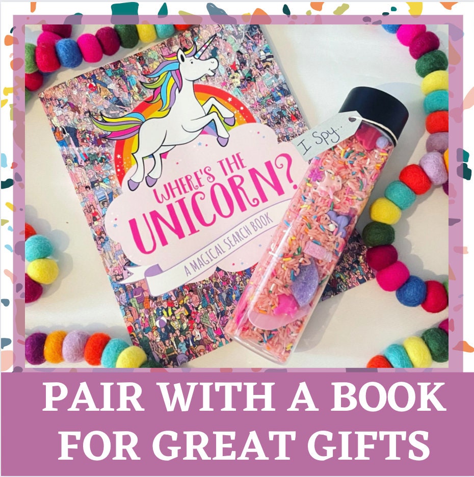 I Spy JUMBO Jar 16oz| Seek and Find |Sensory Bottle | calm down jar |autism toy | Kids birthday gift | Teacher Gift