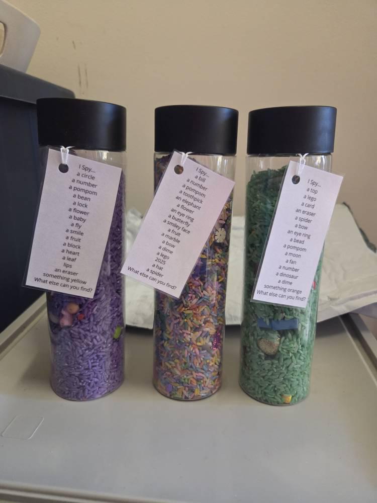 I Spy JUMBO Jar 16oz| Seek and Find |Sensory Bottle | calm down jar |autism toy | Kids birthday gift | Teacher Gift