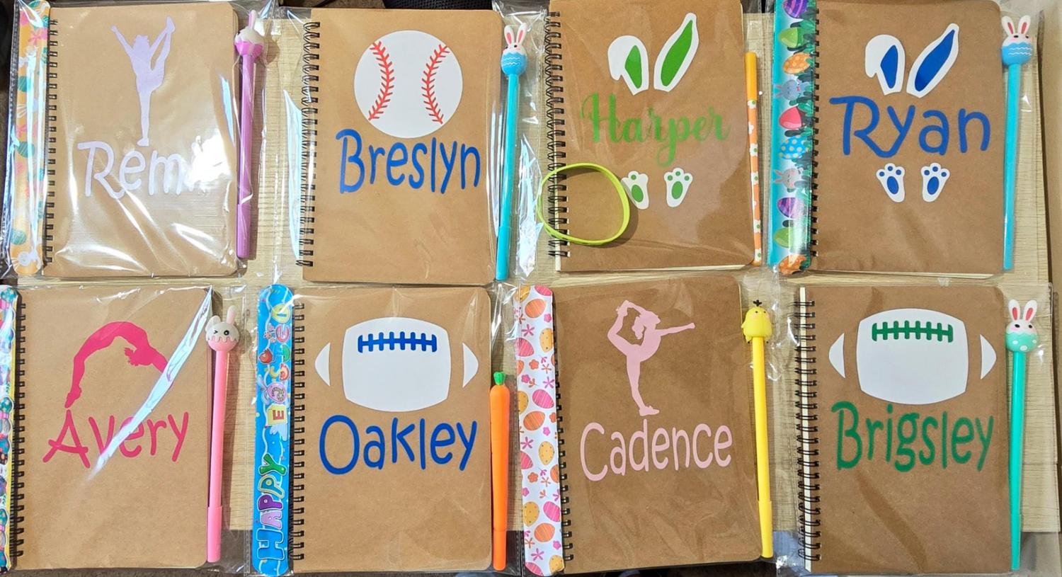 Kids Easter Basket Stuffers for Girls Easter Basket Stuffers for Boys Personalized Easter Bunny Journal Personalized Easter Gifts Kids