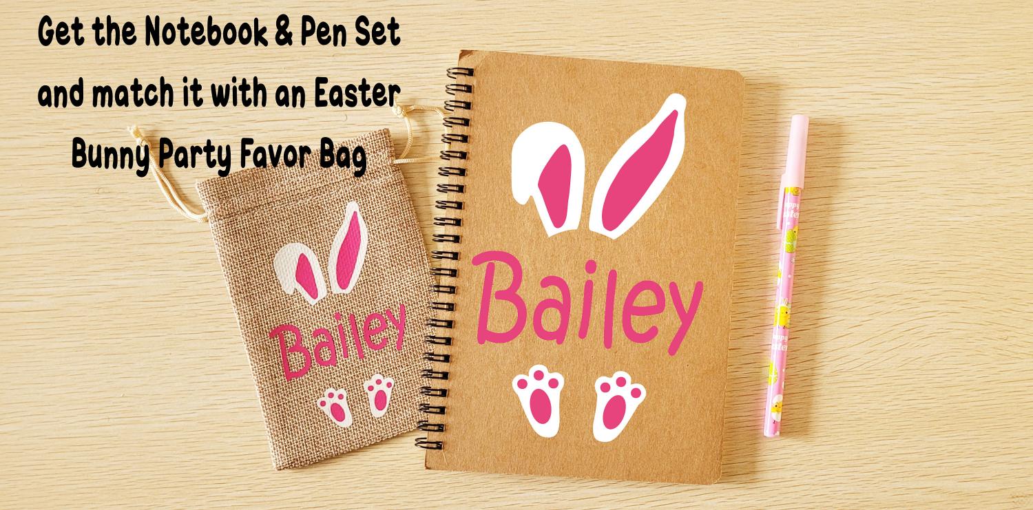 Kids Easter Basket Stuffers for Girls Easter Basket Stuffers for Boys Personalized Easter Bunny Journal Personalized Easter Gifts Kids