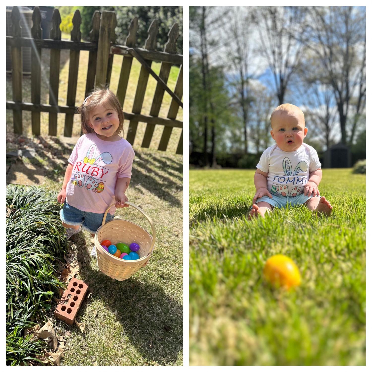 Personalized Easter Bunny Shirt: Kids Matching Easter Egg Hunt Tee