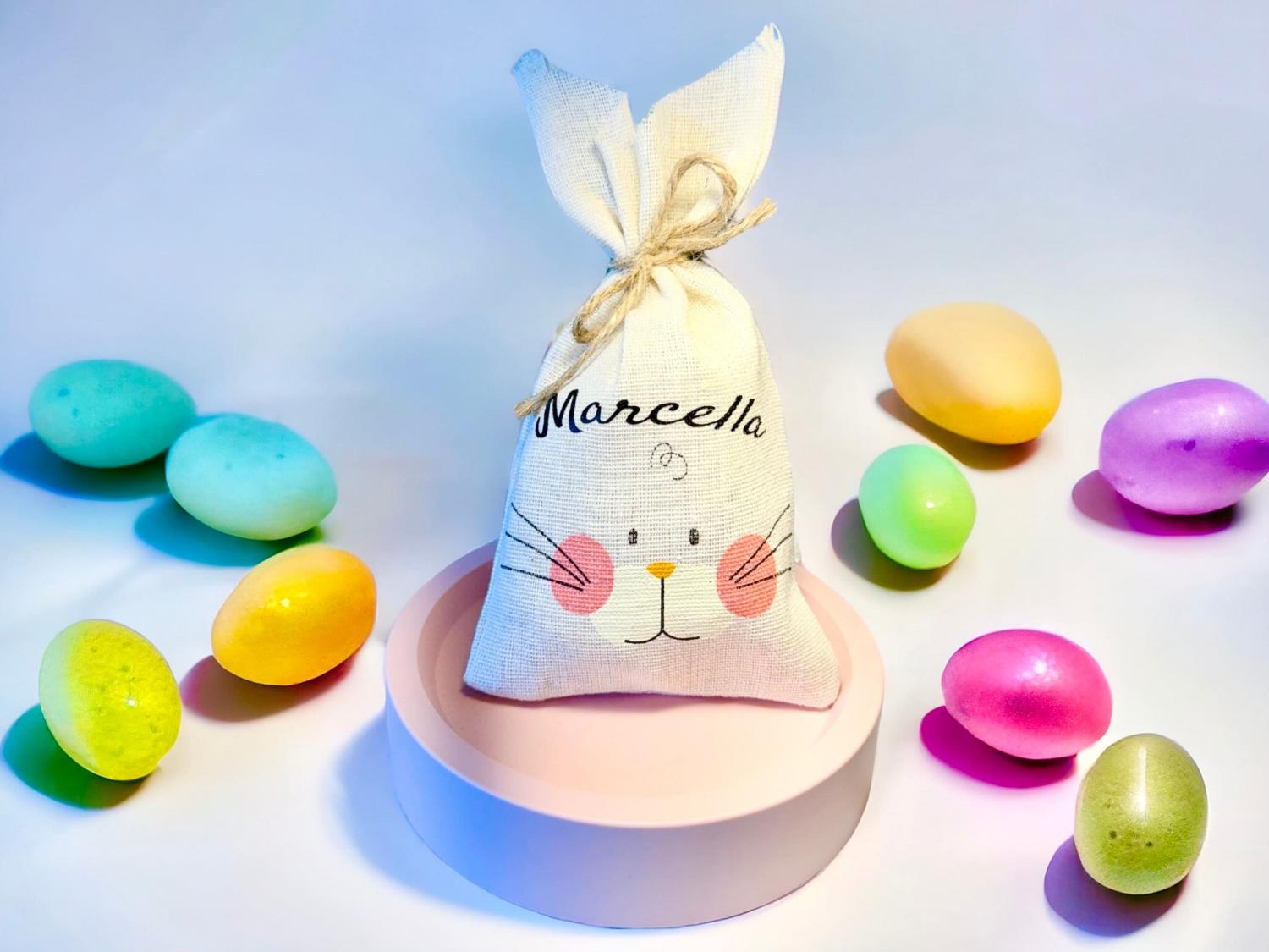 Personalized Jumbo Easter Egg Bunny: Fillable Easter Basket Stuffer