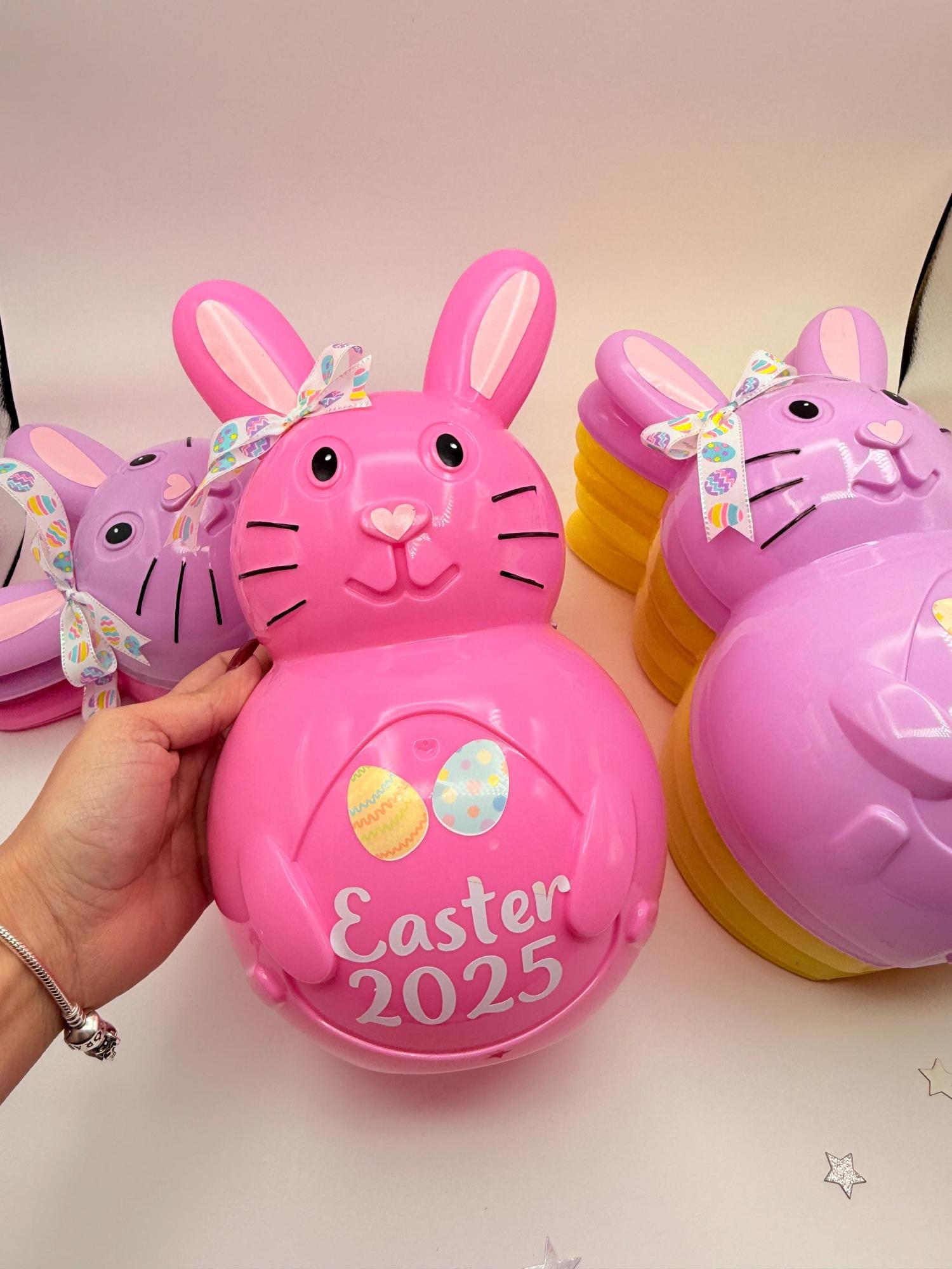 Personalized Jumbo Easter Egg Bunny: Fillable Easter Basket Stuffer