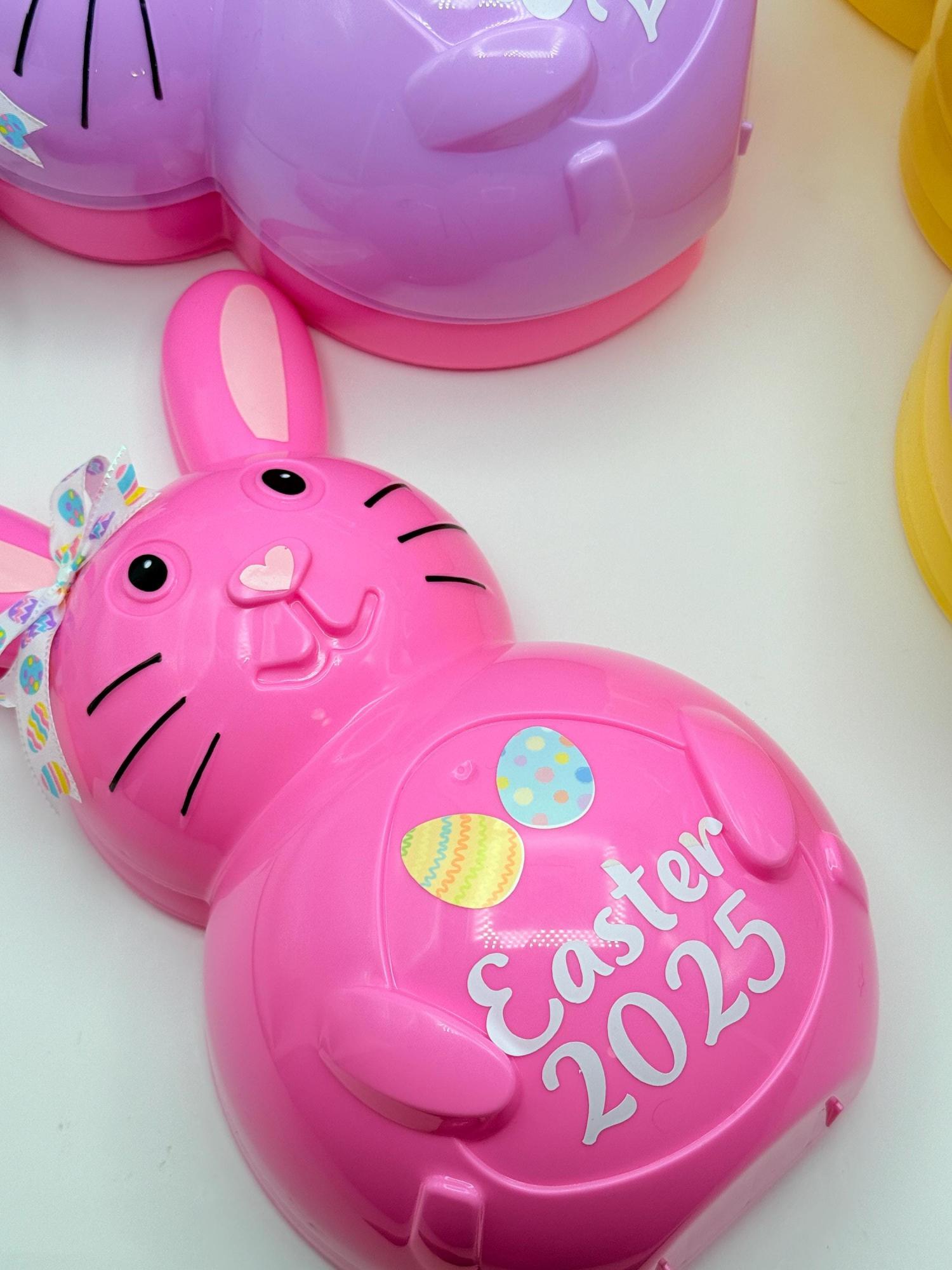 Personalized Jumbo Easter Egg Bunny: Fillable Easter Basket Stuffer
