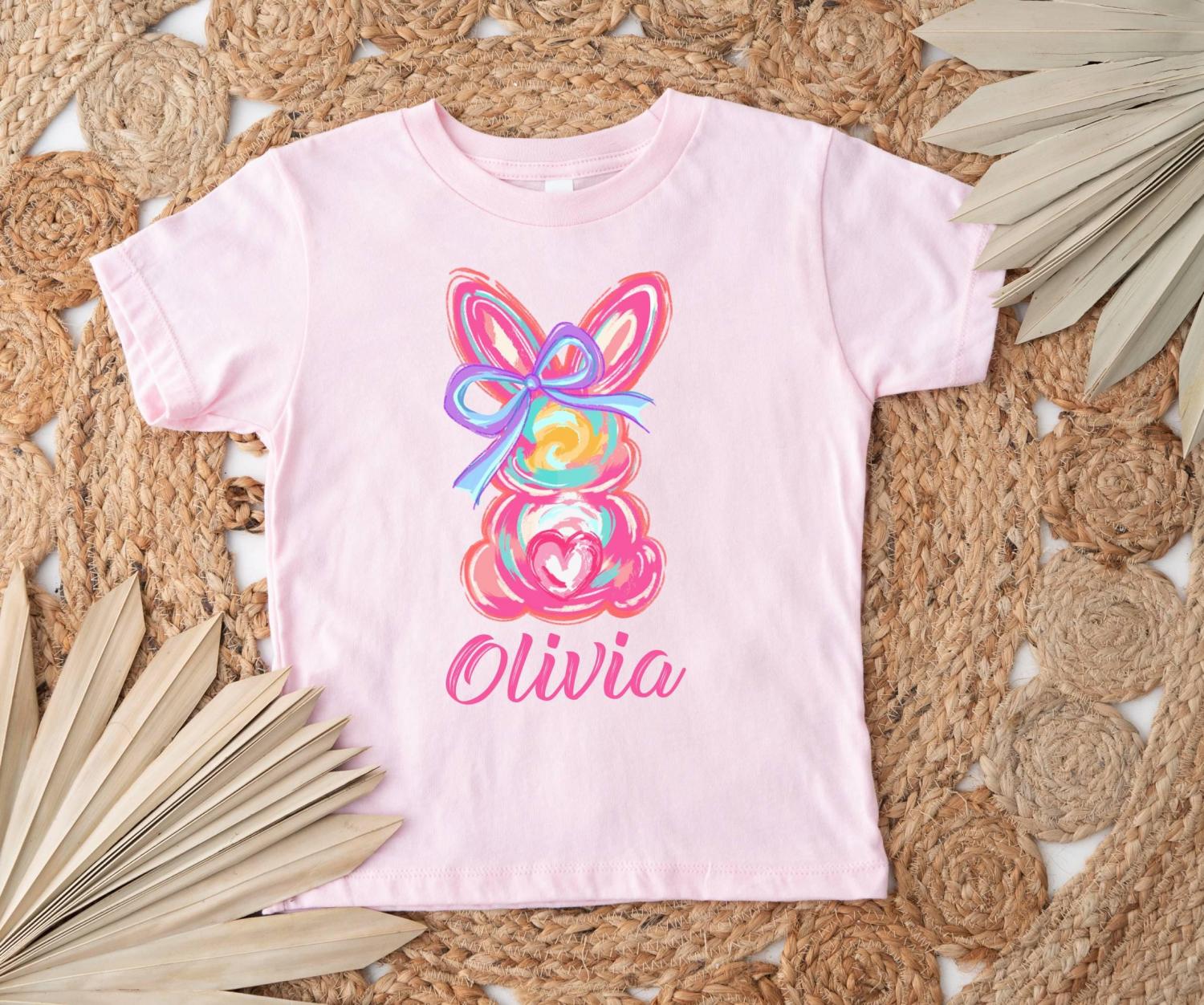 Personalized Easter 2026 Kids Shirt, Custom Bunny Shirt,Kids Easter Shirt, Cute Bunny Shirt,Toddler Easter Shirt,Easter Bunny Kids Name Tee