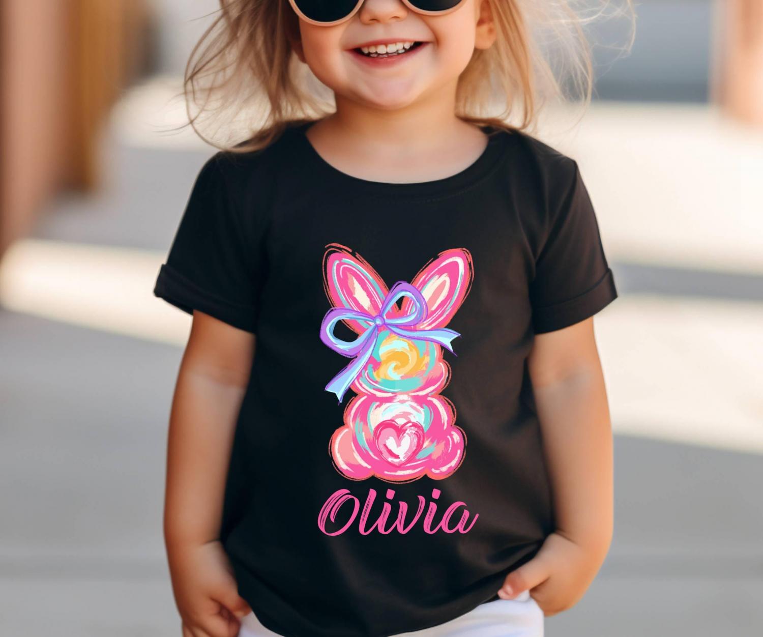 Personalized Easter 2026 Kids Shirt, Custom Bunny Shirt,Kids Easter Shirt, Cute Bunny Shirt,Toddler Easter Shirt,Easter Bunny Kids Name Tee