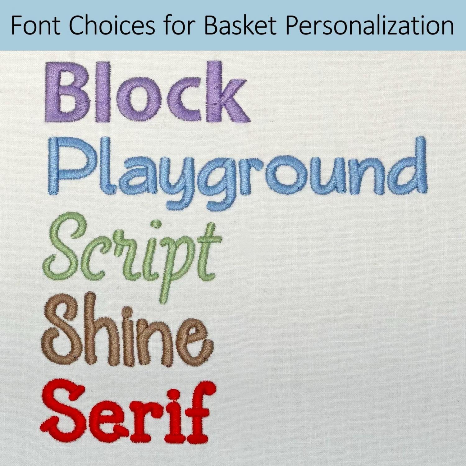 Personalized Fabric Easter Basket, Bunny, Heirloom Keepsake