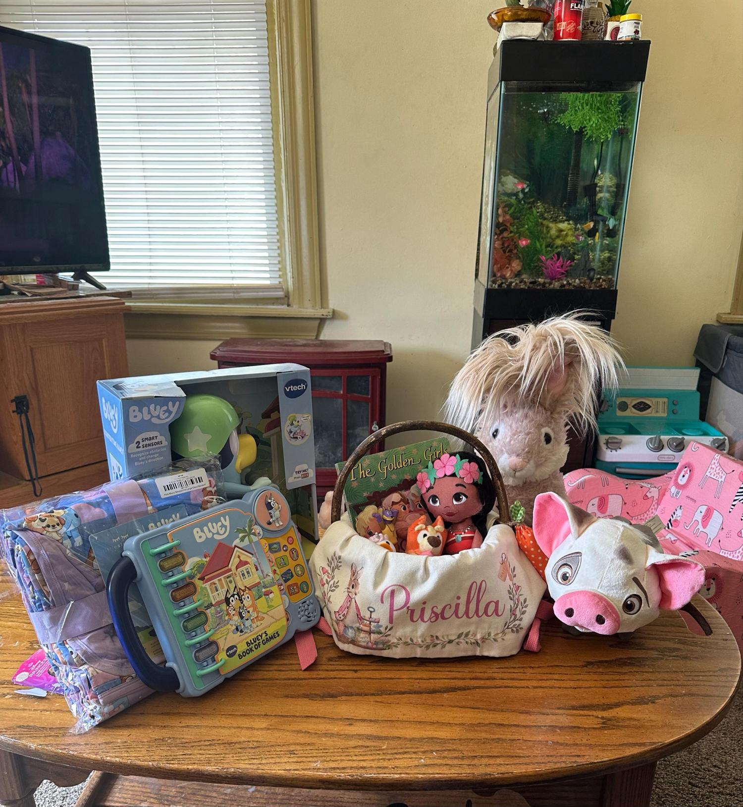 Personalized Easter Basket Liner, Custom Kids Easter Basket Liner with Name or Monogram,Easter Gift for Kids Girls Boys,Baby First Easter