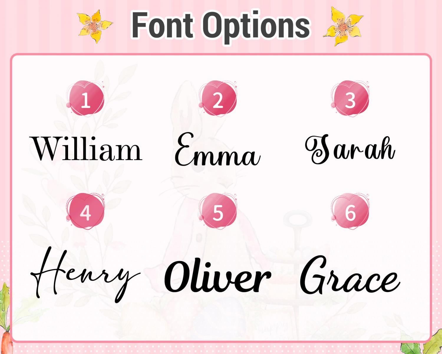 Personalized Easter Basket Liner, Custom Kids Easter Basket Liner with Name or Monogram,Easter Gift for Kids Girls Boys,Baby First Easter