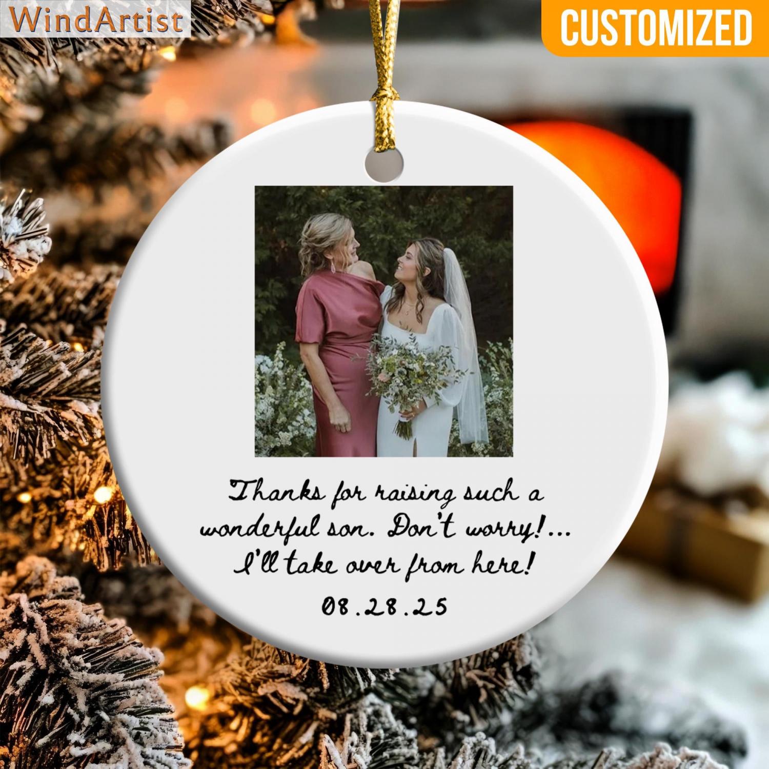 Custom Photo Mother of The Groom Jewelry Dish, Mother of The Bride Jewelry plate, Custom Jewelry Tray for Mom, Wedding Favor Gift For Mom