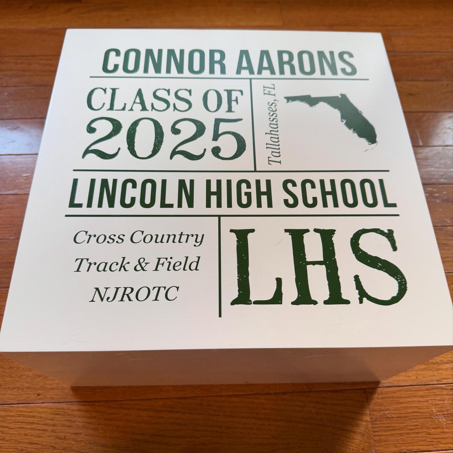 Personalized Keepsake Box - For Graduation - Class of 2026 - Custom Graduate Memento Box - All About The Graduate - Available In 7 Colors