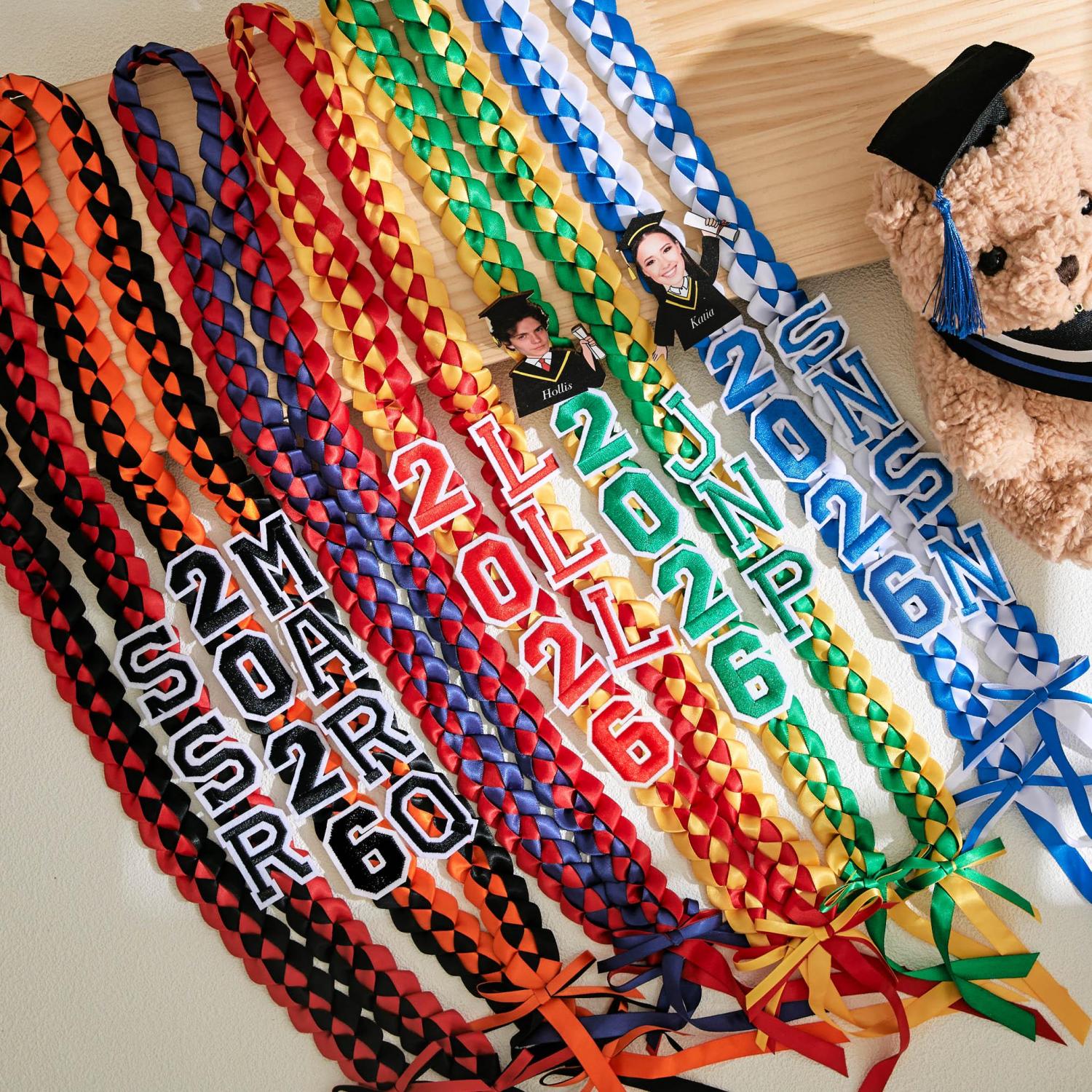 Graduation lei 2026 With Name, Class of 2026 Graduation Lei, Graduation Gifts, Senior Night Gift Lei, Ribbon Lei, Gift for Graduates