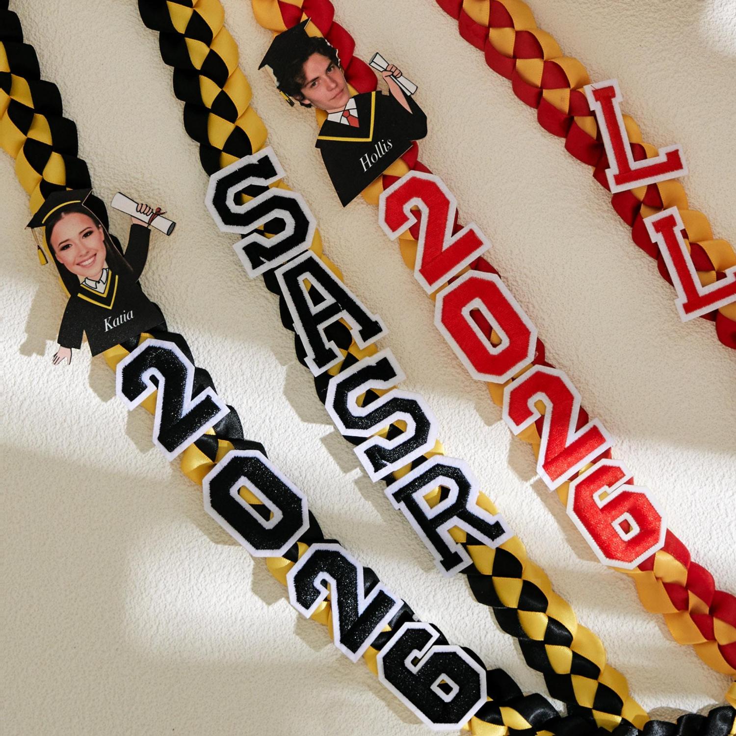 Graduation lei 2026 With Name, Class of 2026 Graduation Lei, Graduation Gifts, Senior Night Gift Lei, Ribbon Lei, Gift for Graduates