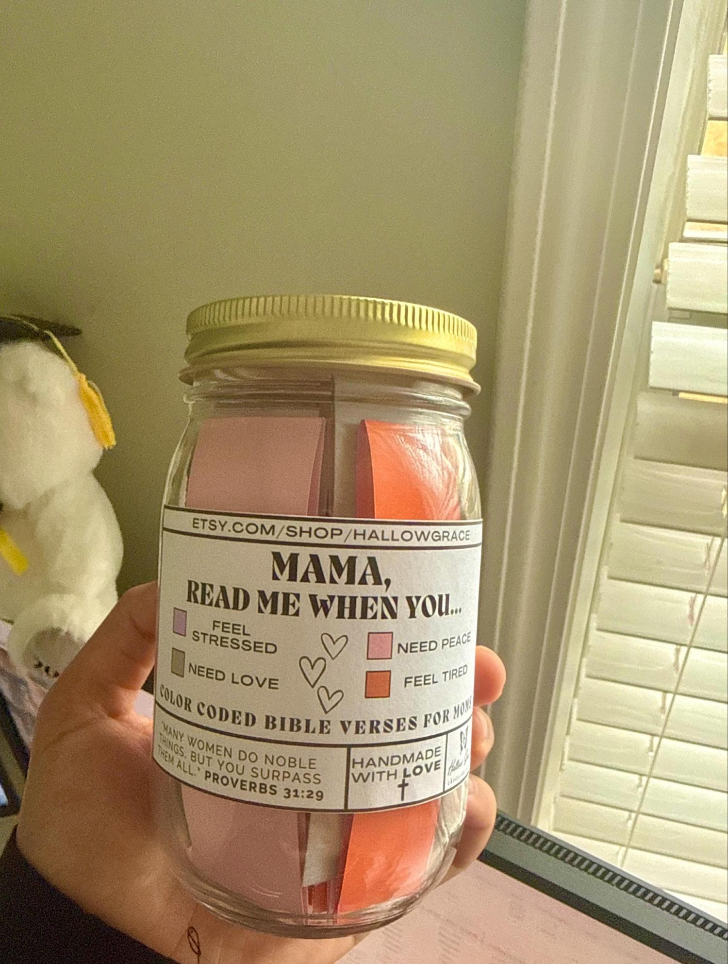 Mom Read Me When Jar, Bible Verse for Mother's, emotions and feelings Bible Verses, Christmas Gift, Mom Birthday Gift, Christian Gift, Wife