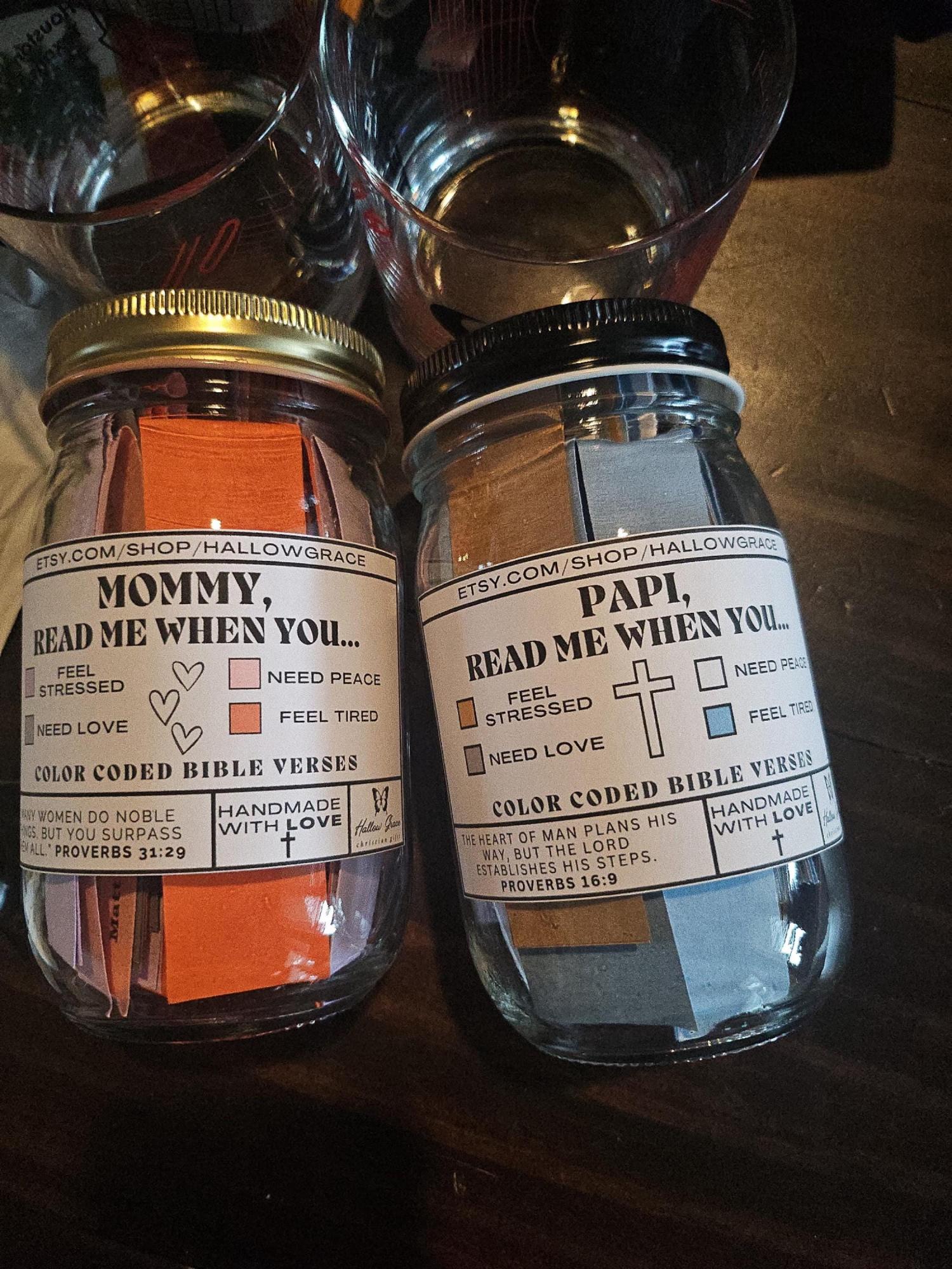 Mom Read Me When Jar, Bible Verse for Mother's, emotions and feelings Bible Verses, Christmas Gift, Mom Birthday Gift, Christian Gift, Wife