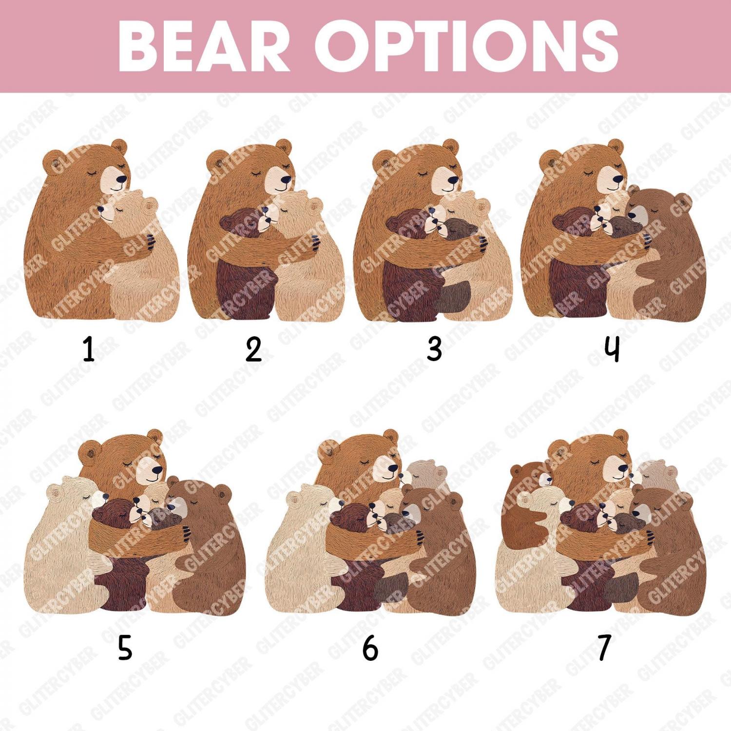 Personalized Mama Bear Flower Blanket, Custom Mother's Day Gift for Mom Grandma, Boho Wildflowers Mom Bear Quilt, Cottagecore Flower Gift