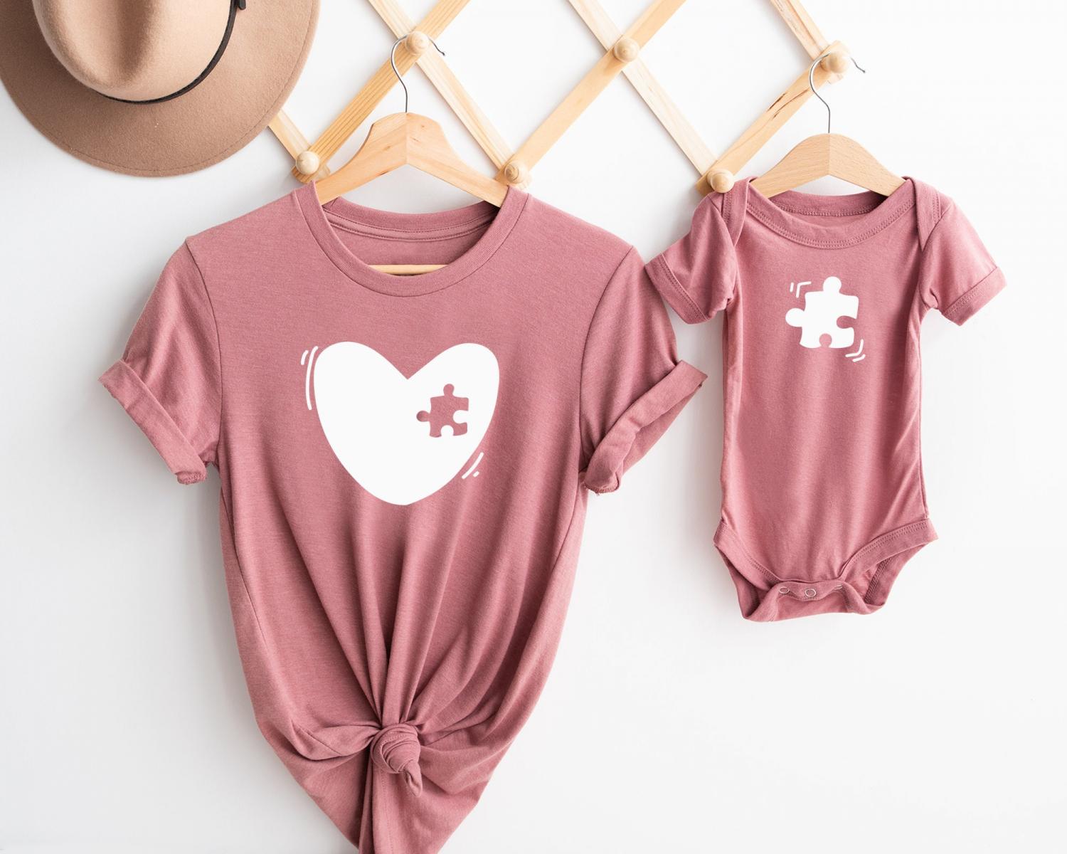 Mom and Son Matching Shirts | Mommy and Me T-shirt or Bodysuit | Mother Daughter Neutral Brown | Mothers Day Gift