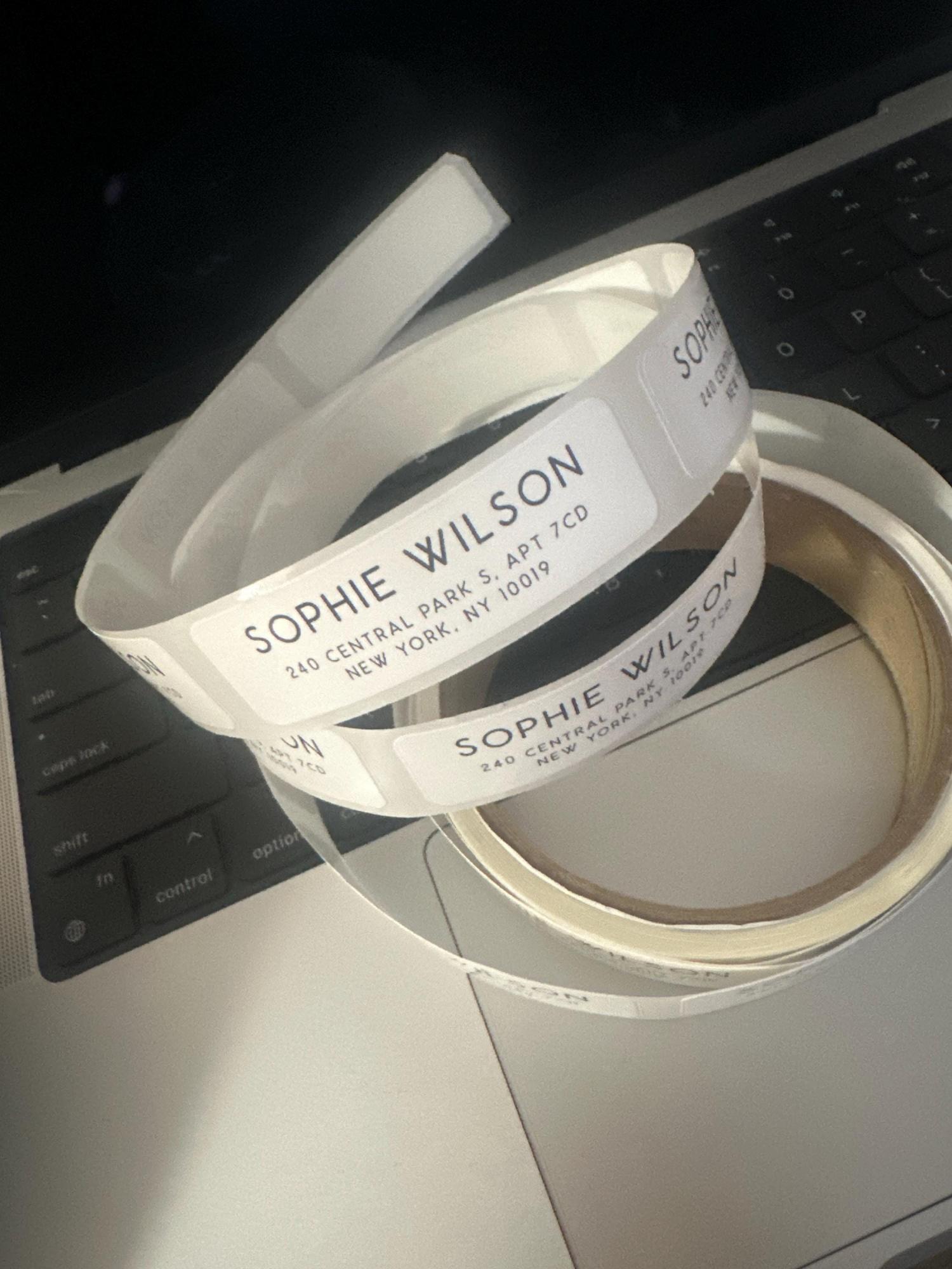 Address Label Stickers on a Roll, Personalized Return Address Labels for Wedding, Mail & Graduation