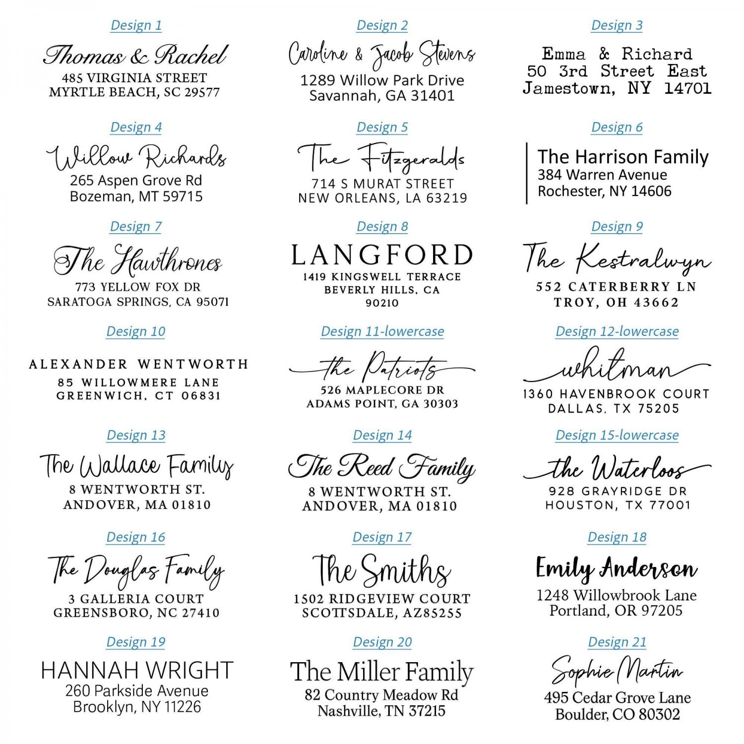Address Label Stickers on a Roll, Personalized Return Address Labels for Wedding, Mail & Graduation