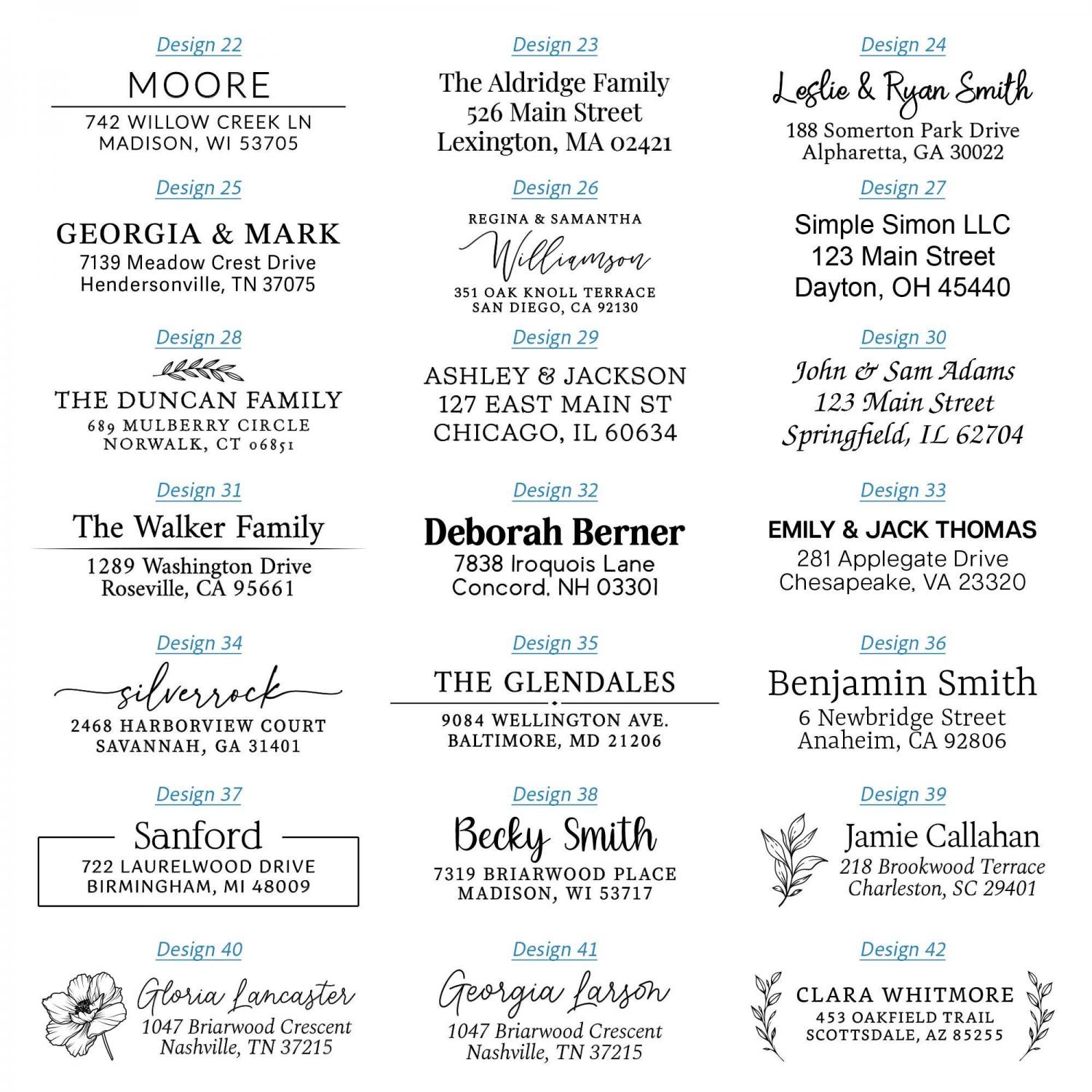 Address Label Stickers on a Roll, Personalized Return Address Labels for Wedding, Mail & Graduation