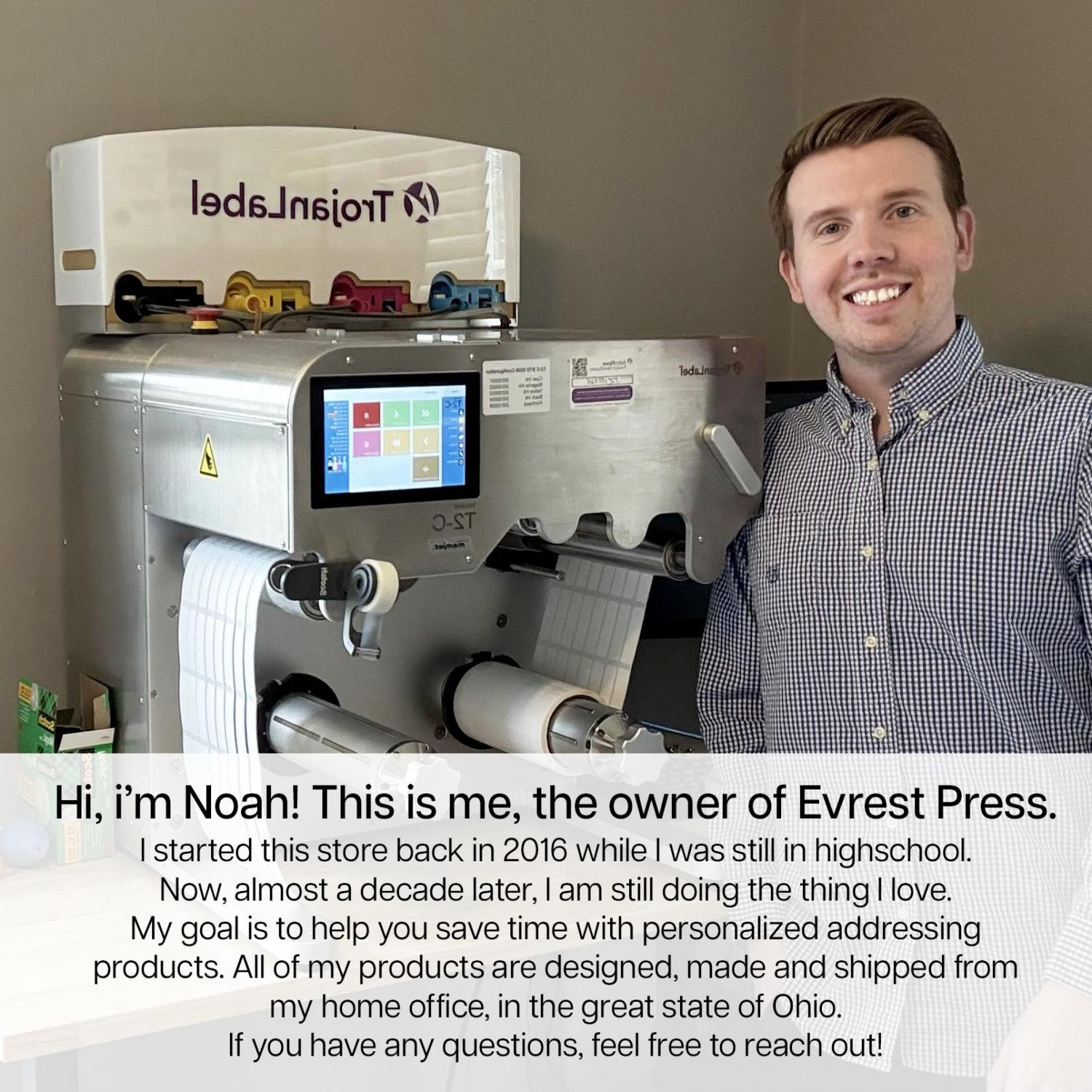 Address Label Stickers on a Roll, Personalized Return Address Labels for Wedding, Mail & Graduation