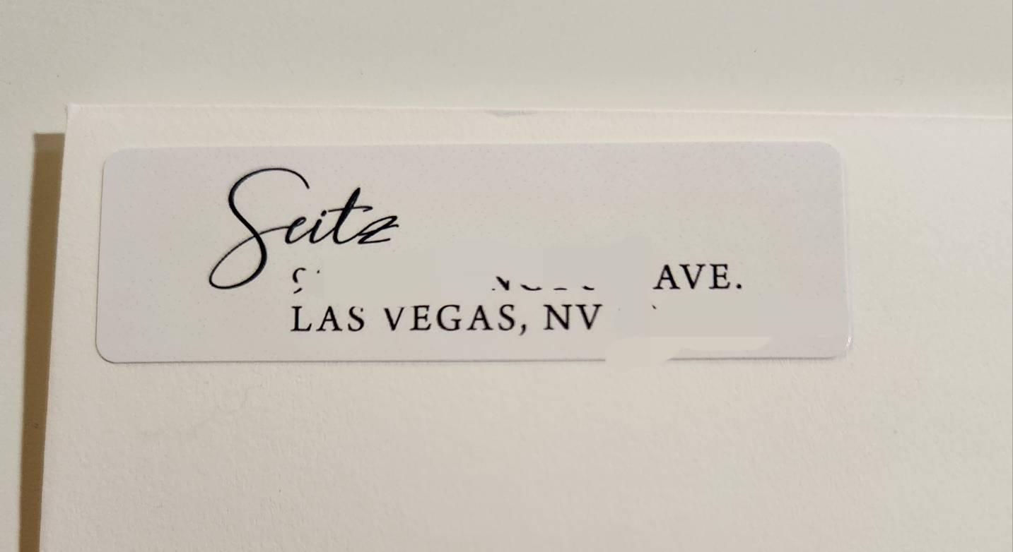 Address Label Stickers on a Roll, Personalized Return Address Labels for Wedding, Mail & Graduation