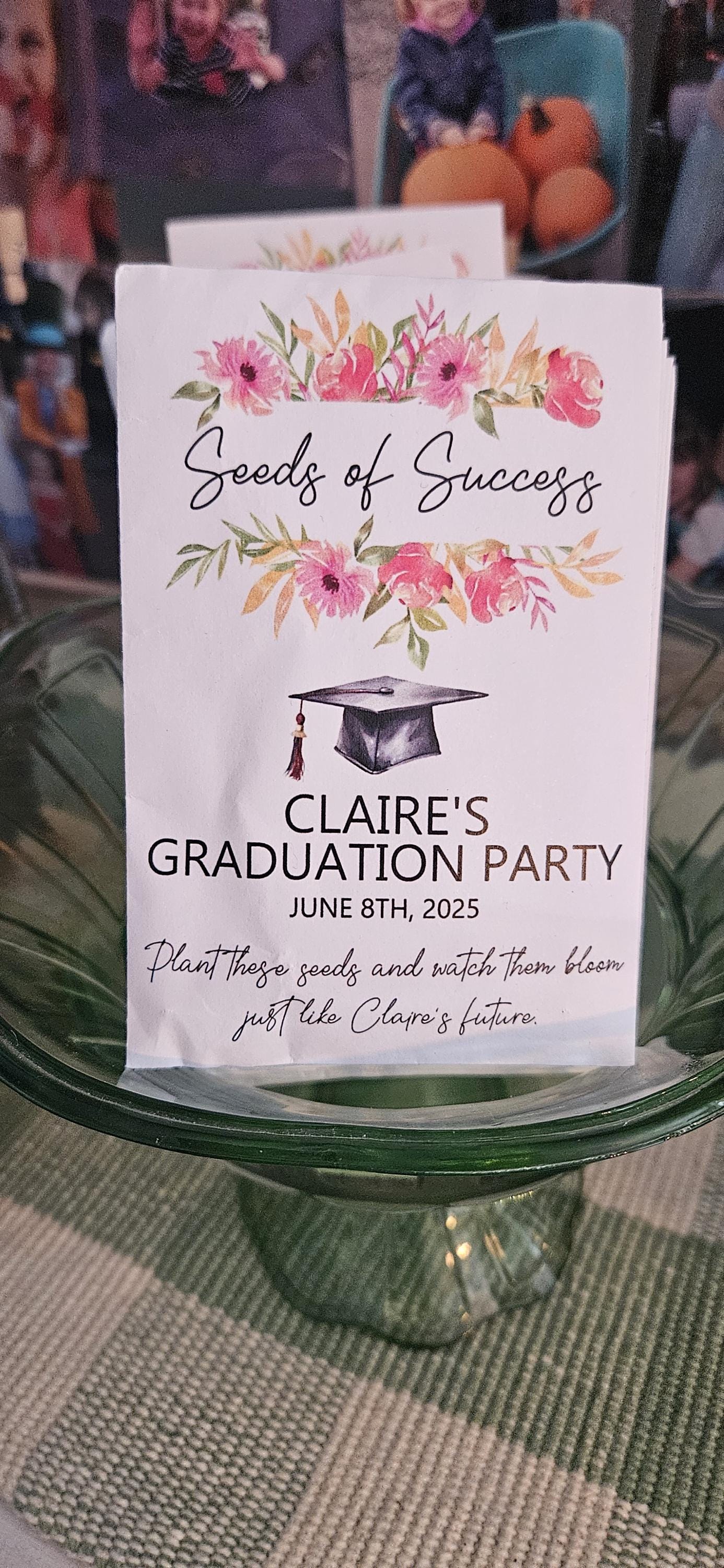 Graduation Seed Packets/Graduation Party Favors for Guests/Blooming Future/Class of 2024/Senior 2024 Grad Party Seed Packet Favors with Seed