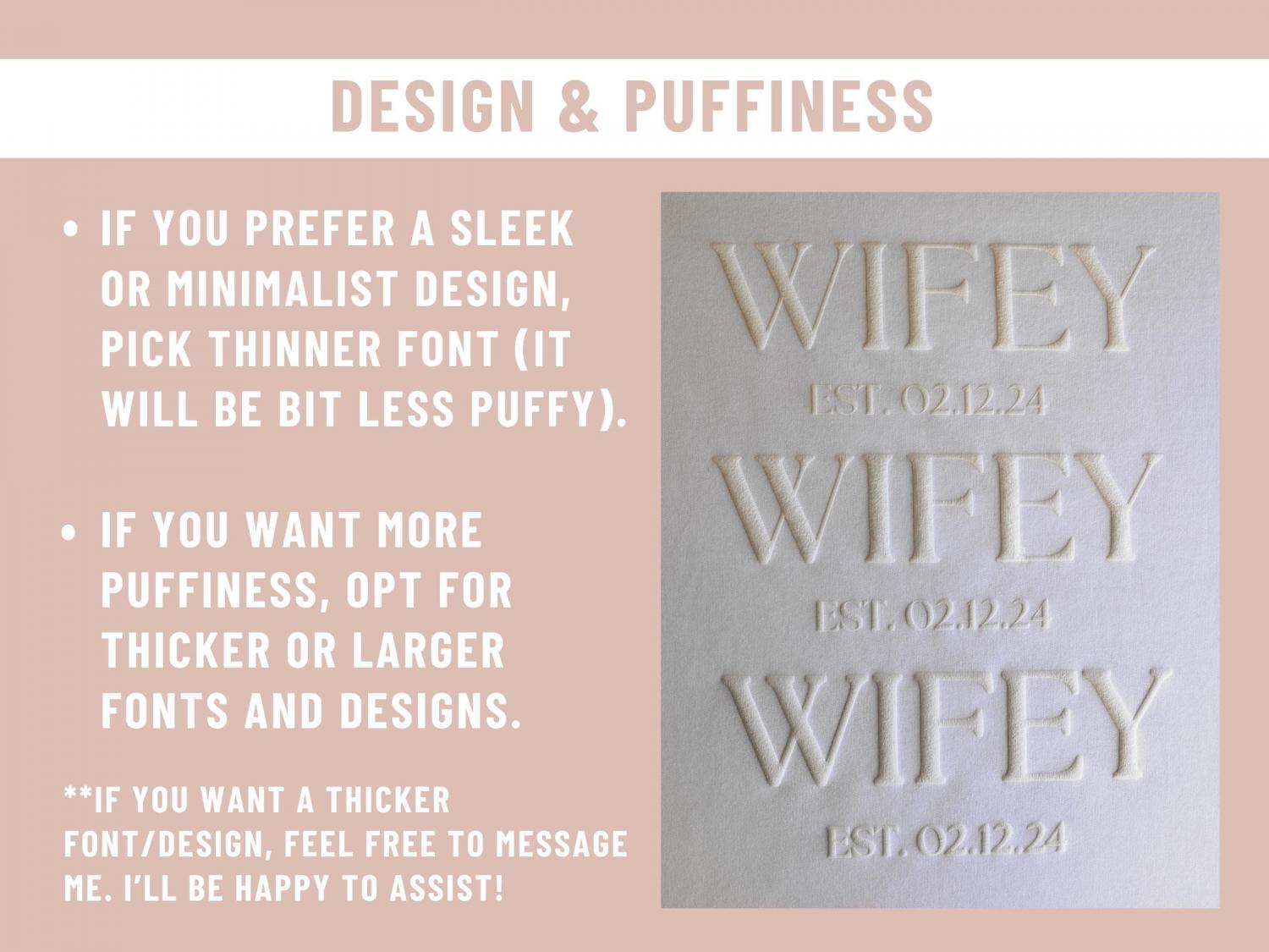 Personalized Wifey & Hubby Puff Sweatshirt, Personalized Sweatshirt, Wedding Gift, Gift for Her, Gift for Him