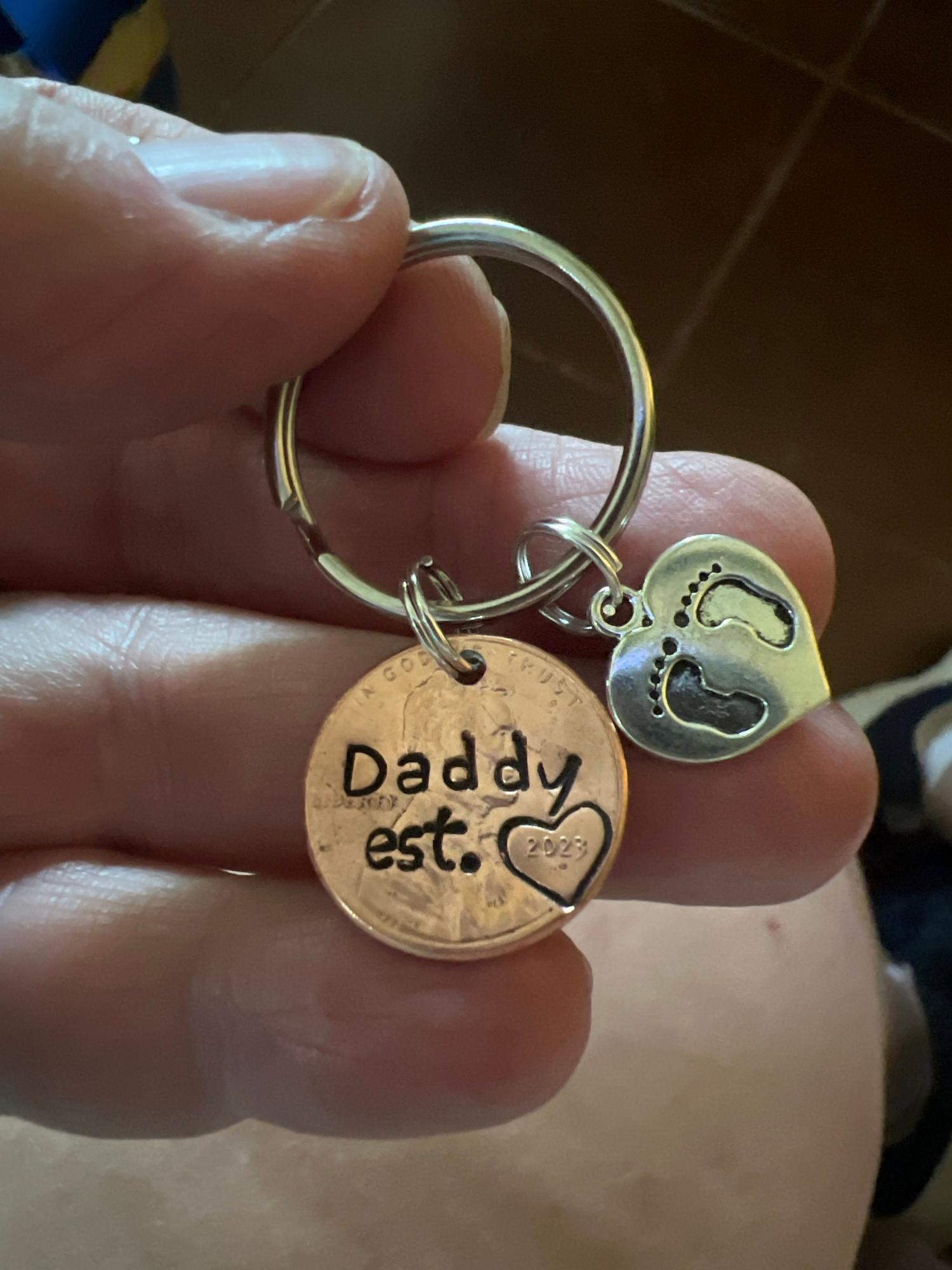 1st Mother's Day Gift, Custom Mom Keychain, Sentimental Mommy Birthday Gift from Son, Gift from Daughter, From Baby, unique Baby Shower Gift