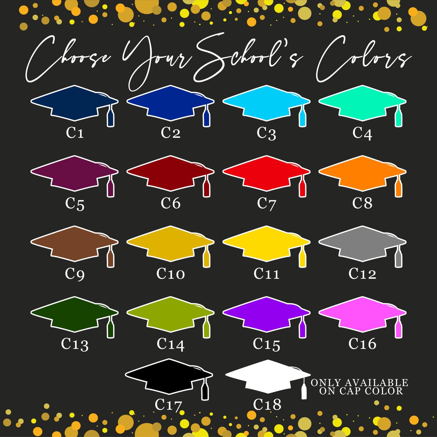 Personalized Graduation Garden Flag w/ Name & School Name - 3 Sizes - Outdoor Graduation Decoration 2026 - Class of 2026 Yard Sign