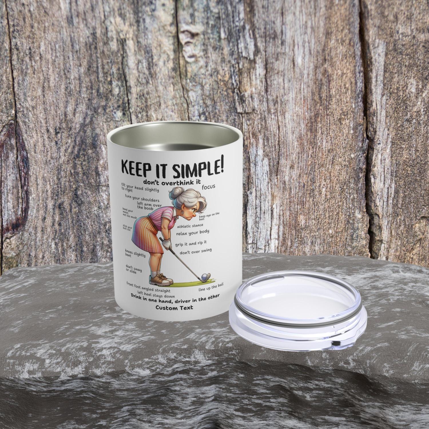 Funny Golf Mug for Women, Lady Golfer Coffee Cup, Golf Mom Gift, Birthday, Christmas, Mother’s Day Present for Golfer Girl