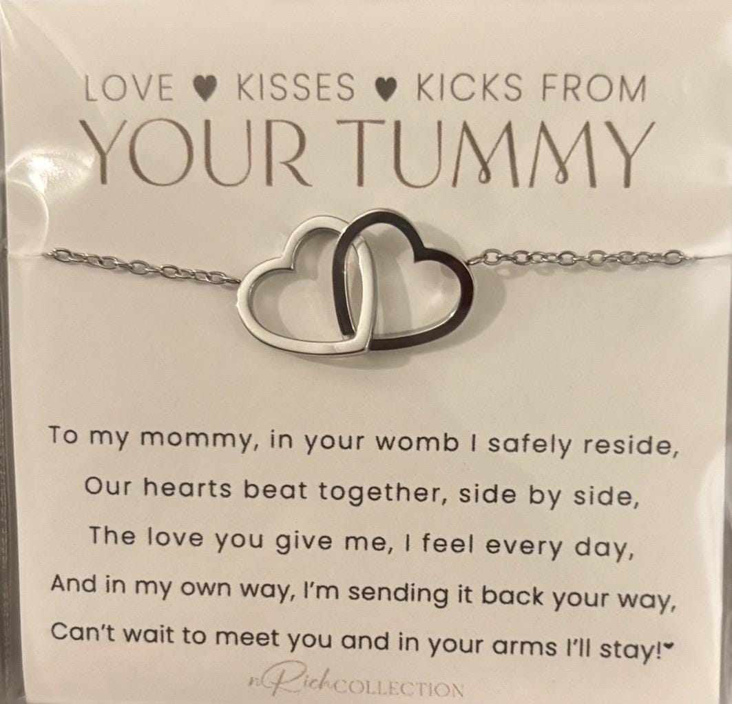 Mommy To Be Necklace from Baby in the Womb Mothers Day Gift for New Mom Baby Shower Pregnant Wife Mother to Be Expecting Mom from the Tummy