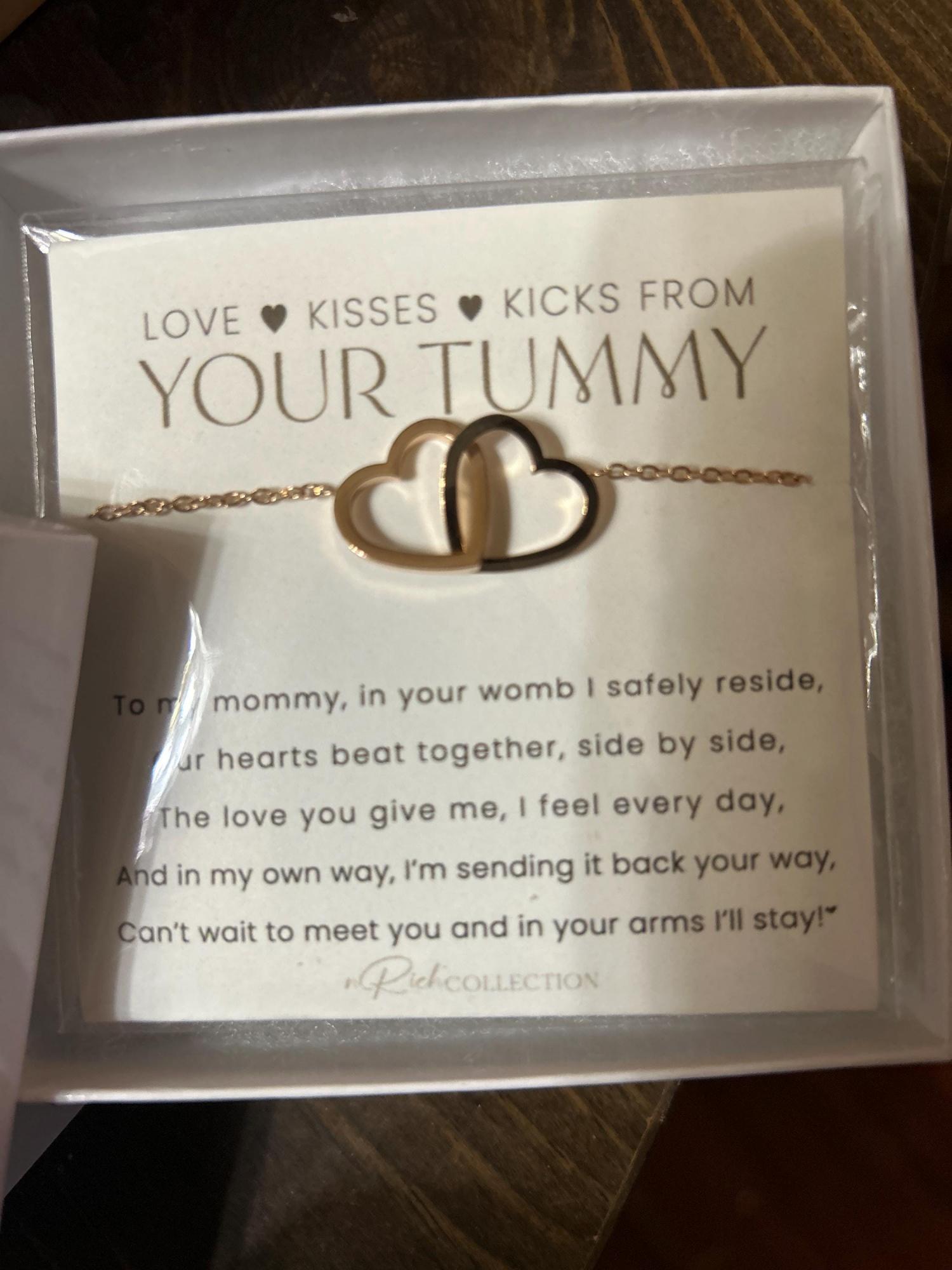 Mommy To Be Necklace from Baby in the Womb Mothers Day Gift for New Mom Baby Shower Pregnant Wife Mother to Be Expecting Mom from the Tummy