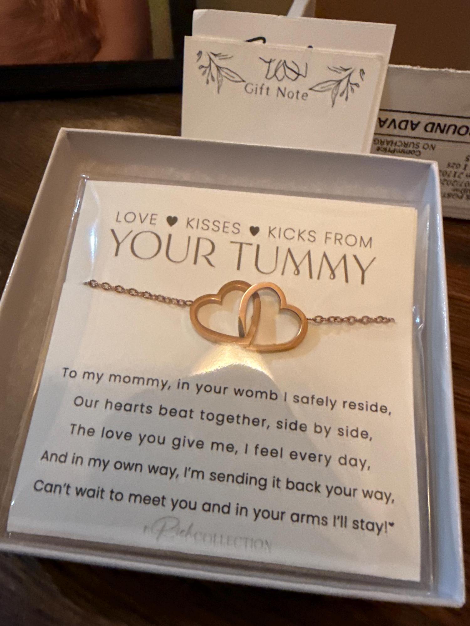 Mommy To Be Necklace from Baby in the Womb Mothers Day Gift for New Mom Baby Shower Pregnant Wife Mother to Be Expecting Mom from the Tummy