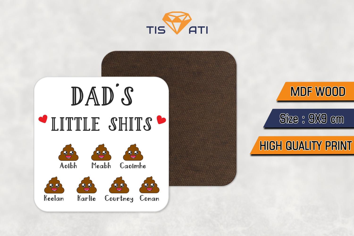 Mum Gift Personalised Mug, Mums Little Shits Mug and Coaster Gift for Mum, Funny Gift for Mum, Mother's Day Gift, Christmas Gift Mum TIS40