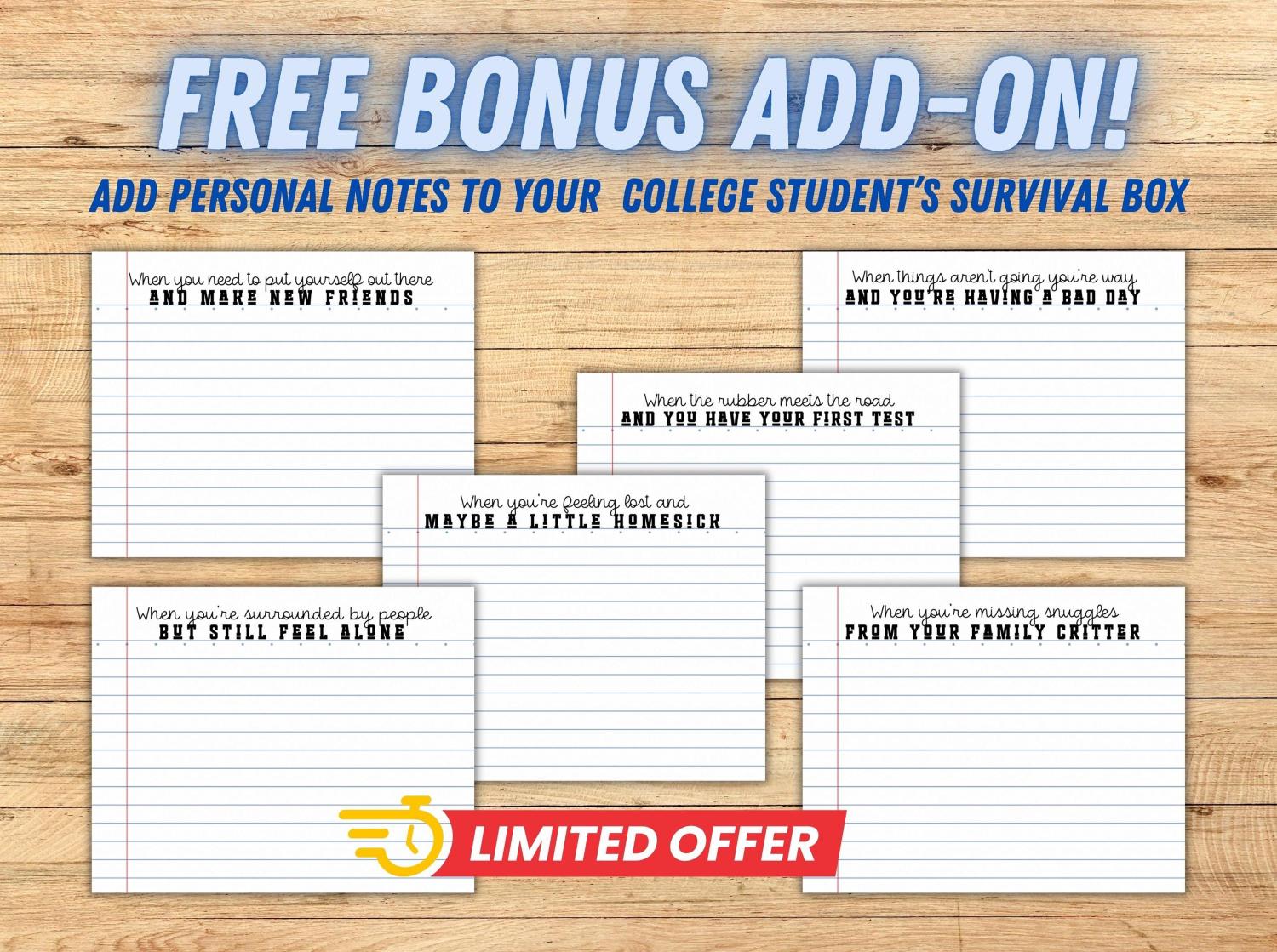 College Survival Gift Card College Bound Care Package High School Graduation Gift Personalized Gift College Student Cash Holder Money Holder