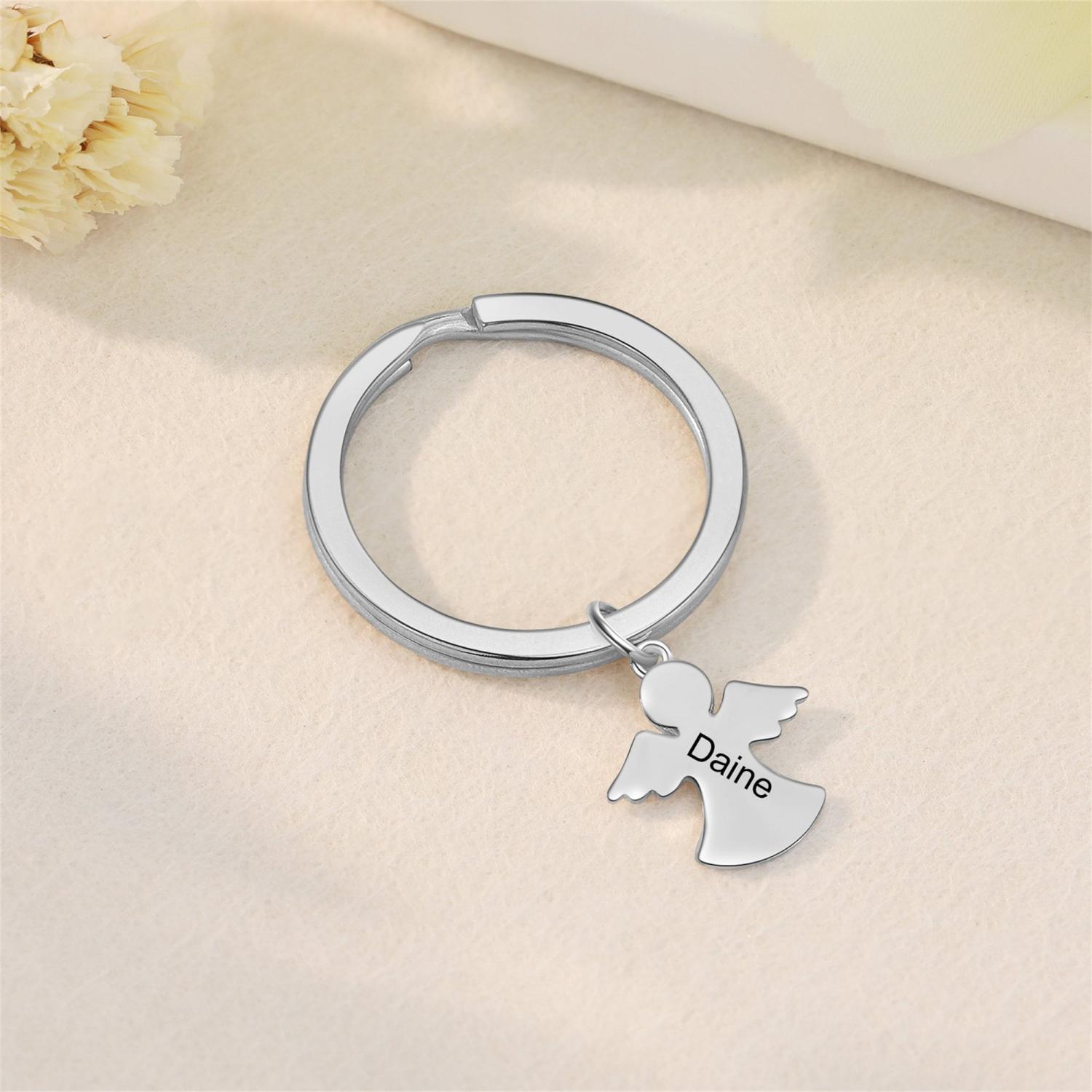 Custom 1-5 Names Keychain Set for Mom, "This Mommy belongs to..." Kids Charm Keyring Gifts for Her,Wife,Mother's Day Gift Idea For Mommy