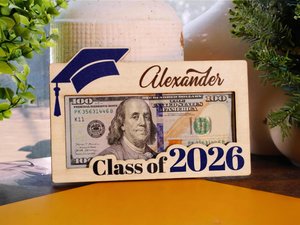 Graduation Money Holder Personalized, Graduation Gift, Class of 2026, High School Graduation, Gift for Graduates, High School Senior