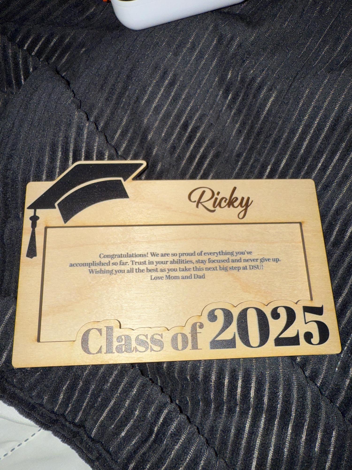 Graduation Money Holder Personalized, Graduation Gift, Class of 2026, High School Graduation, Gift for Graduates, High School Senior