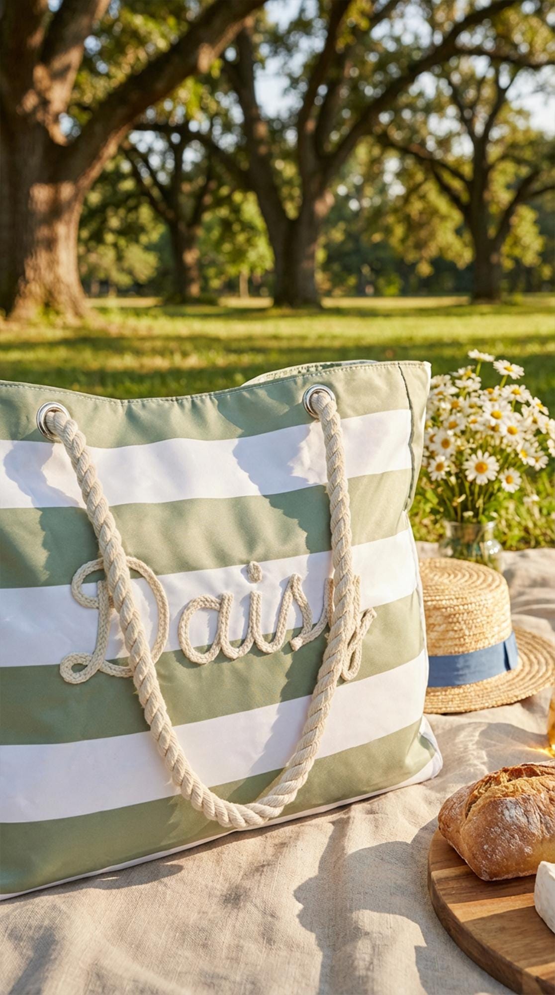 Personalized Beach Tote Bag with Zipper, Custom Large Pool Bag for Towels, Bridesmaid Proposal Gift, Bachelorette Girls Trip Favor