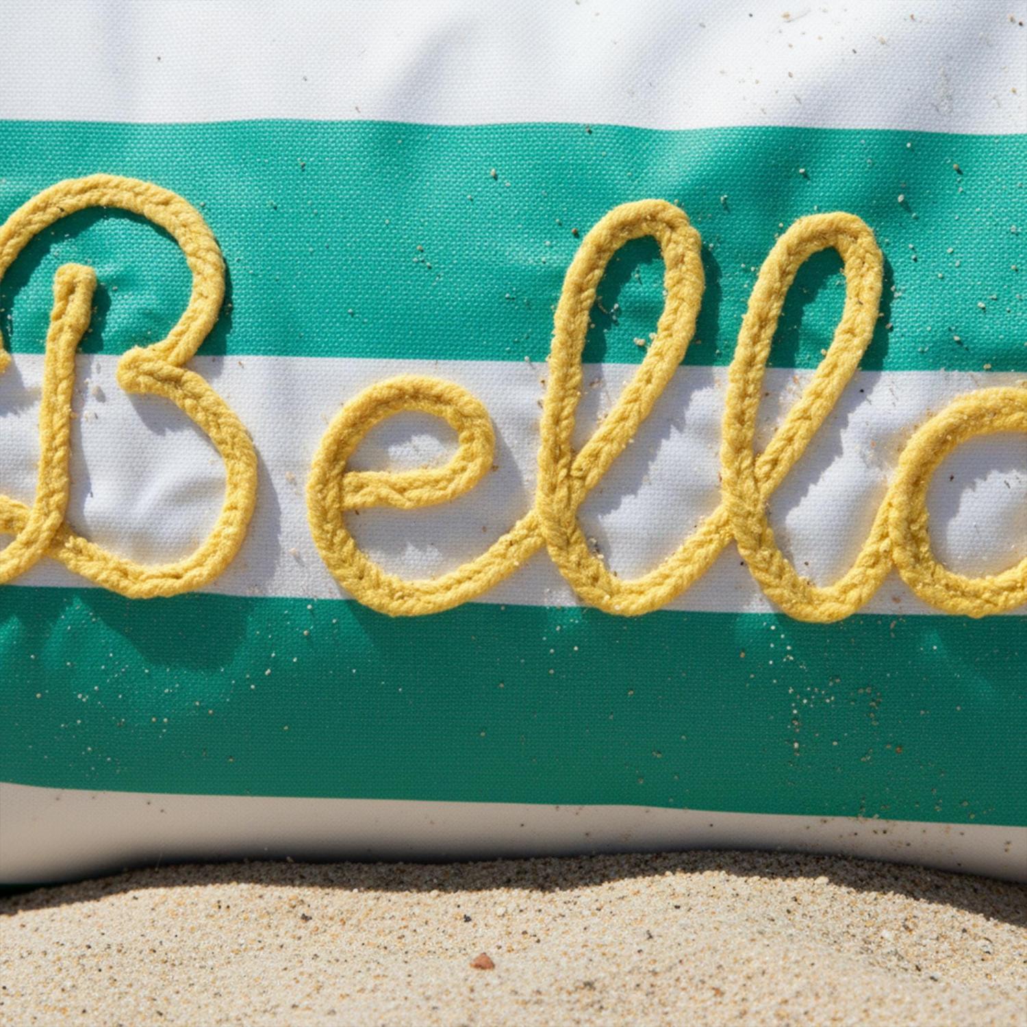 Personalized Beach Tote Bag with Zipper, Custom Large Pool Bag for Towels, Bridesmaid Proposal Gift, Bachelorette Girls Trip Favor