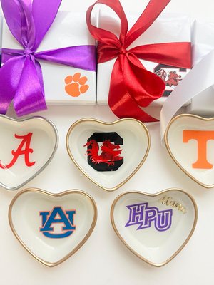 University College Graduation gift ring dish trinket keepsake dorm decor high school grad jewelry personalized acceptance gift Alumni