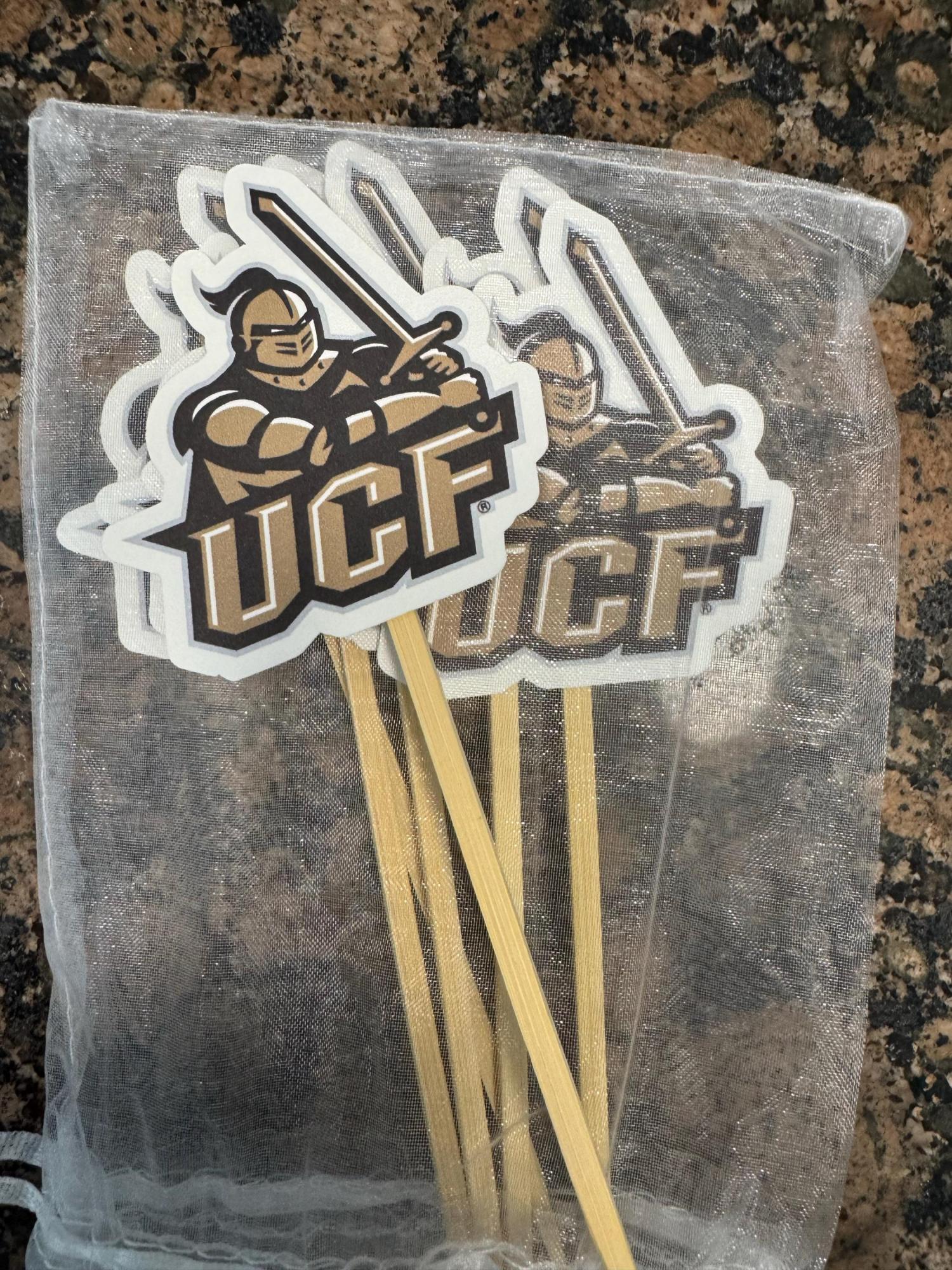 Custom College Logo Cupcake or Cake Toppers: Graduation Party Decor