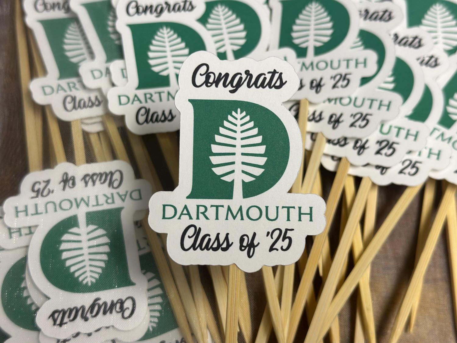 Custom College Logo Cupcake or Cake Toppers: Graduation Party Decor