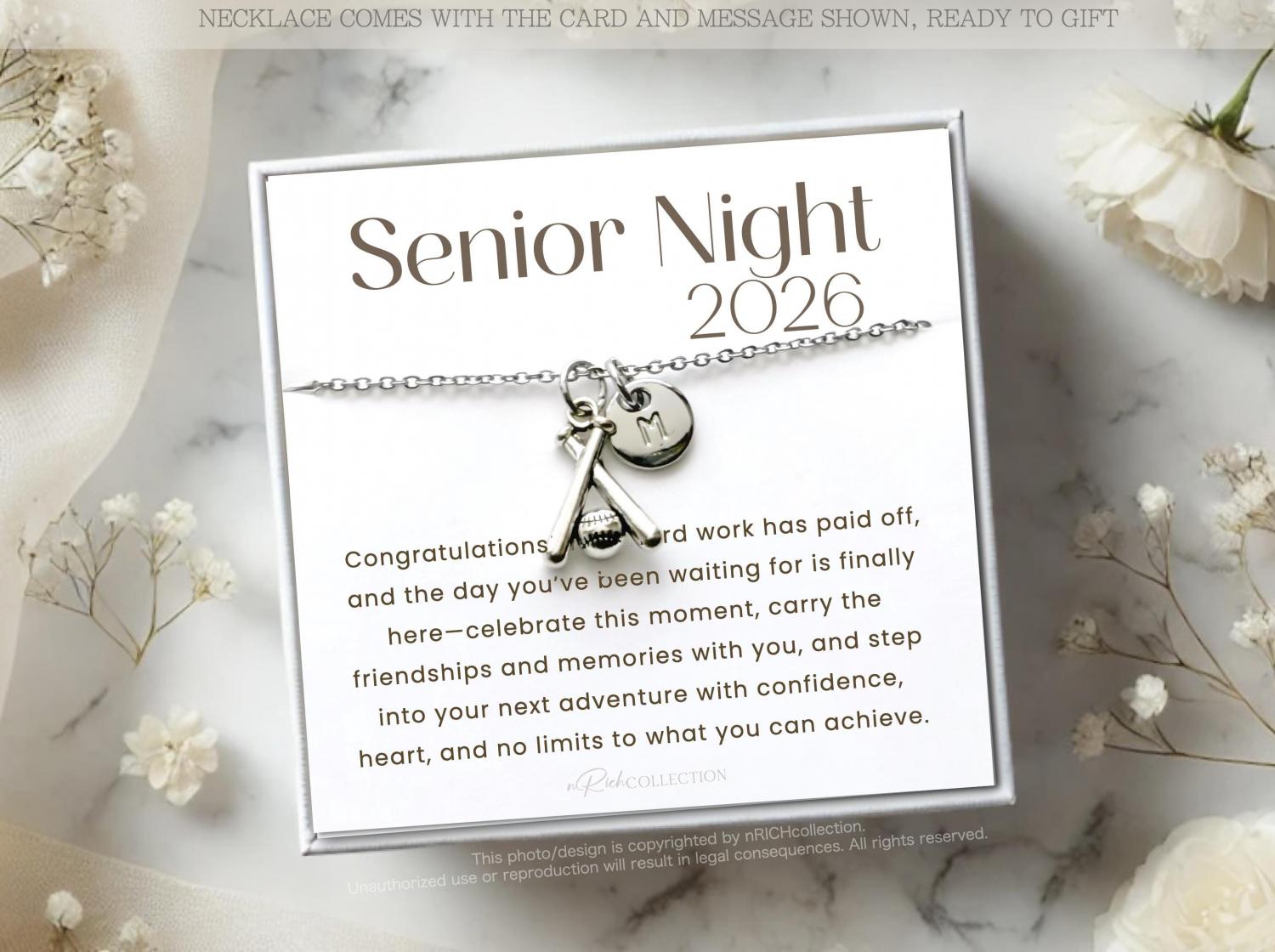 Softball Necklace, Gift for Softball player, Softball Team Gifts, Graduation Gift Softball Player, Bulk Gift, Senior Night, Gift from Coach