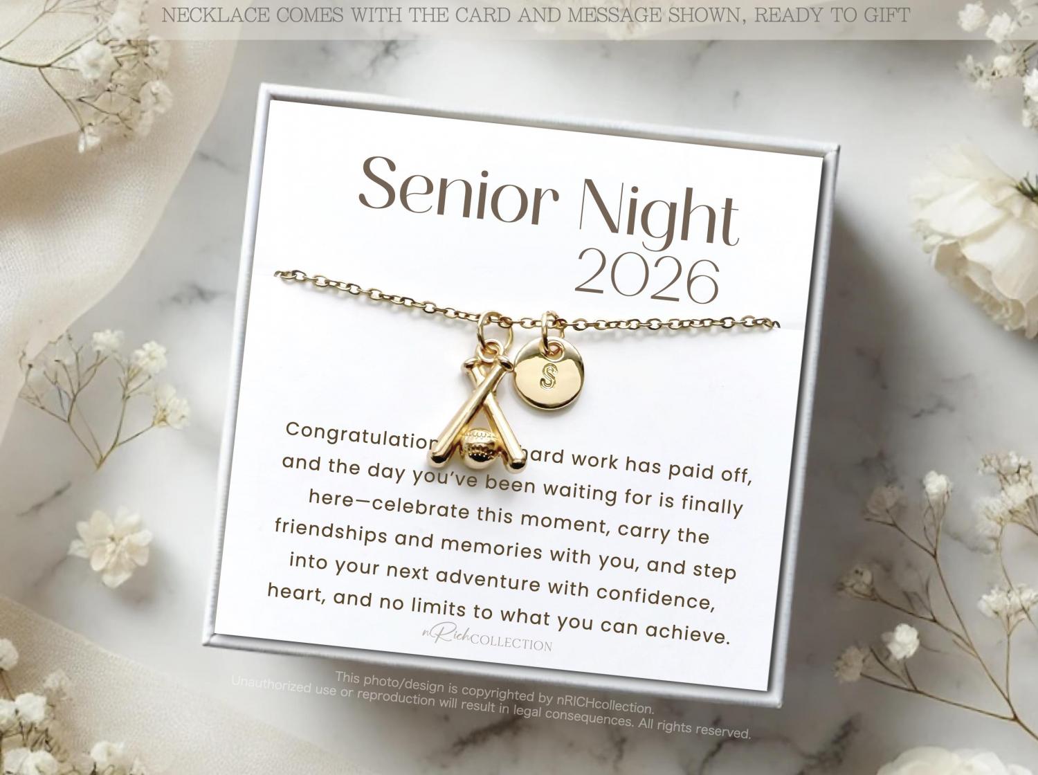 Softball Necklace, Gift for Softball player, Softball Team Gifts, Graduation Gift Softball Player, Bulk Gift, Senior Night, Gift from Coach