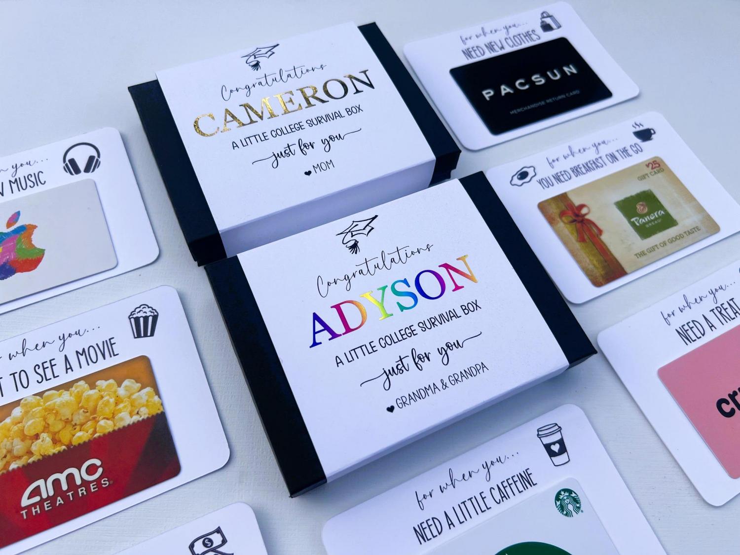 College Gift Card Book Box Personalized Graduation Gift, College Gift, High School Graduation Gift, Gift Card Holder, Money Gift Holder