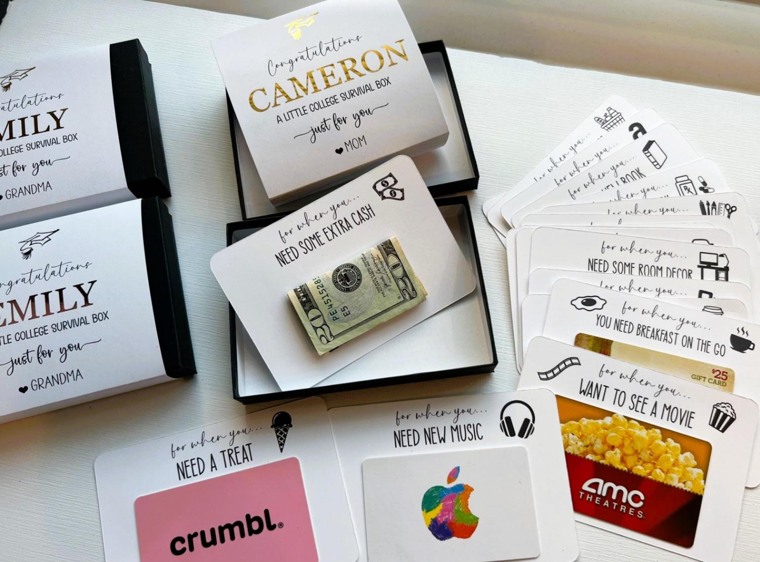 College Gift Card Book Box Personalized Graduation Gift, College Gift, High School Graduation Gift, Gift Card Holder, Money Gift Holder