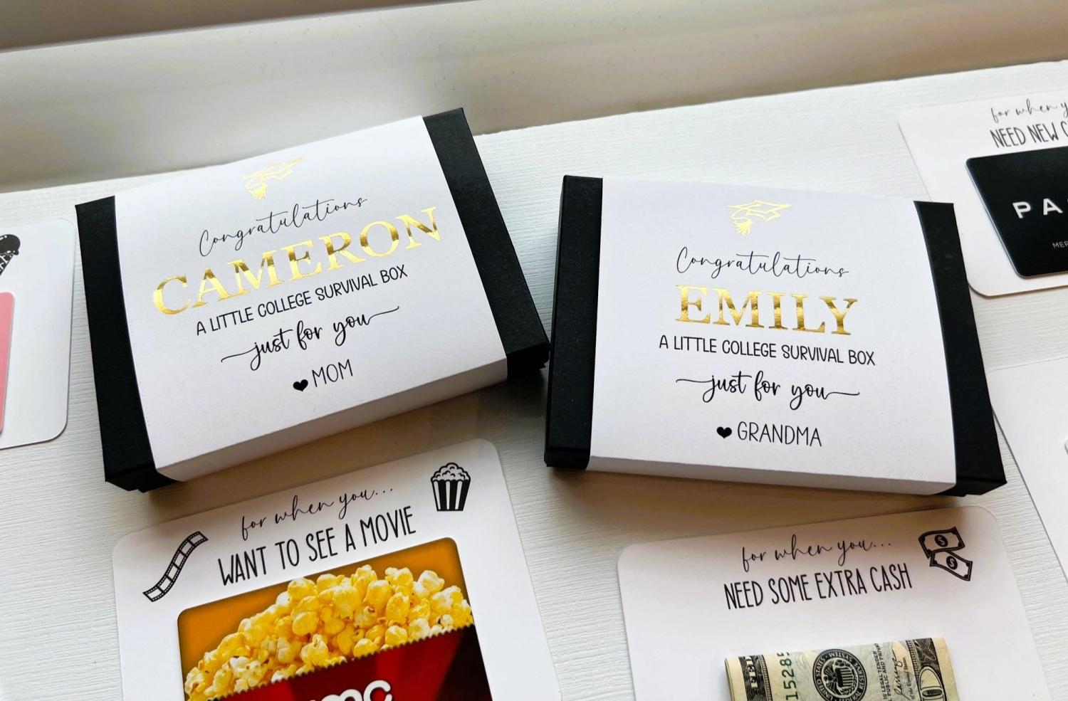 College Gift Card Book Box Personalized Graduation Gift, College Gift, High School Graduation Gift, Gift Card Holder, Money Gift Holder