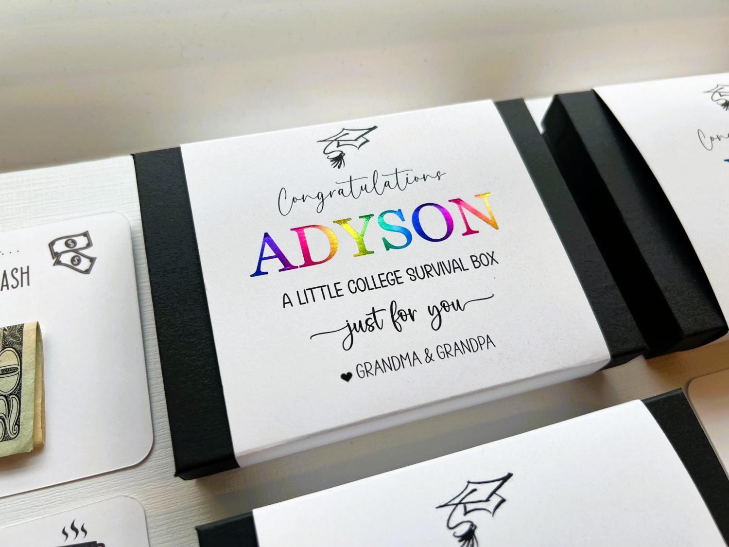 College Gift Card Book Box Personalized Graduation Gift, College Gift, High School Graduation Gift, Gift Card Holder, Money Gift Holder